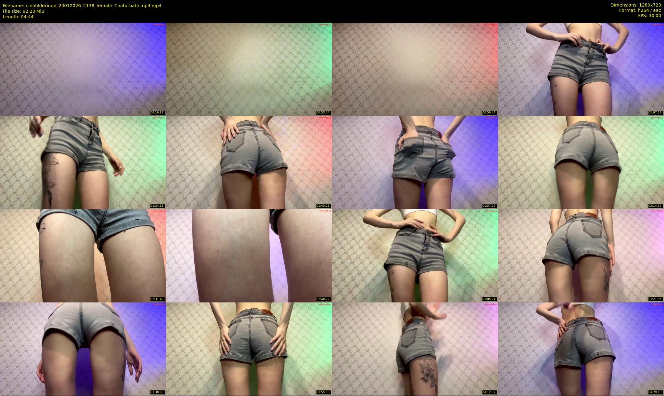 cleotilderinde — 5 minute Chaturbate female cam show recording, 720p, Jan 20, 2026