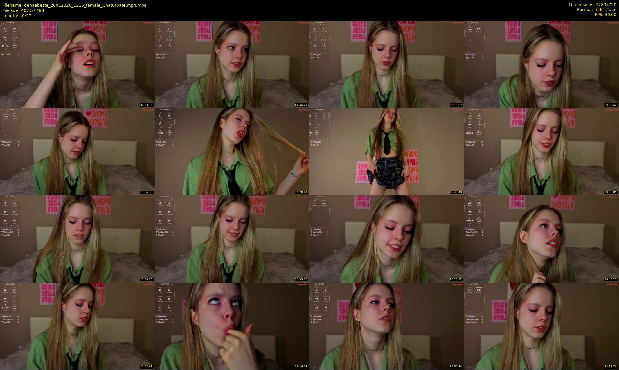 denaebeste — 41 minute Chaturbate female cam show recording, 720p, Jan 20, 2026