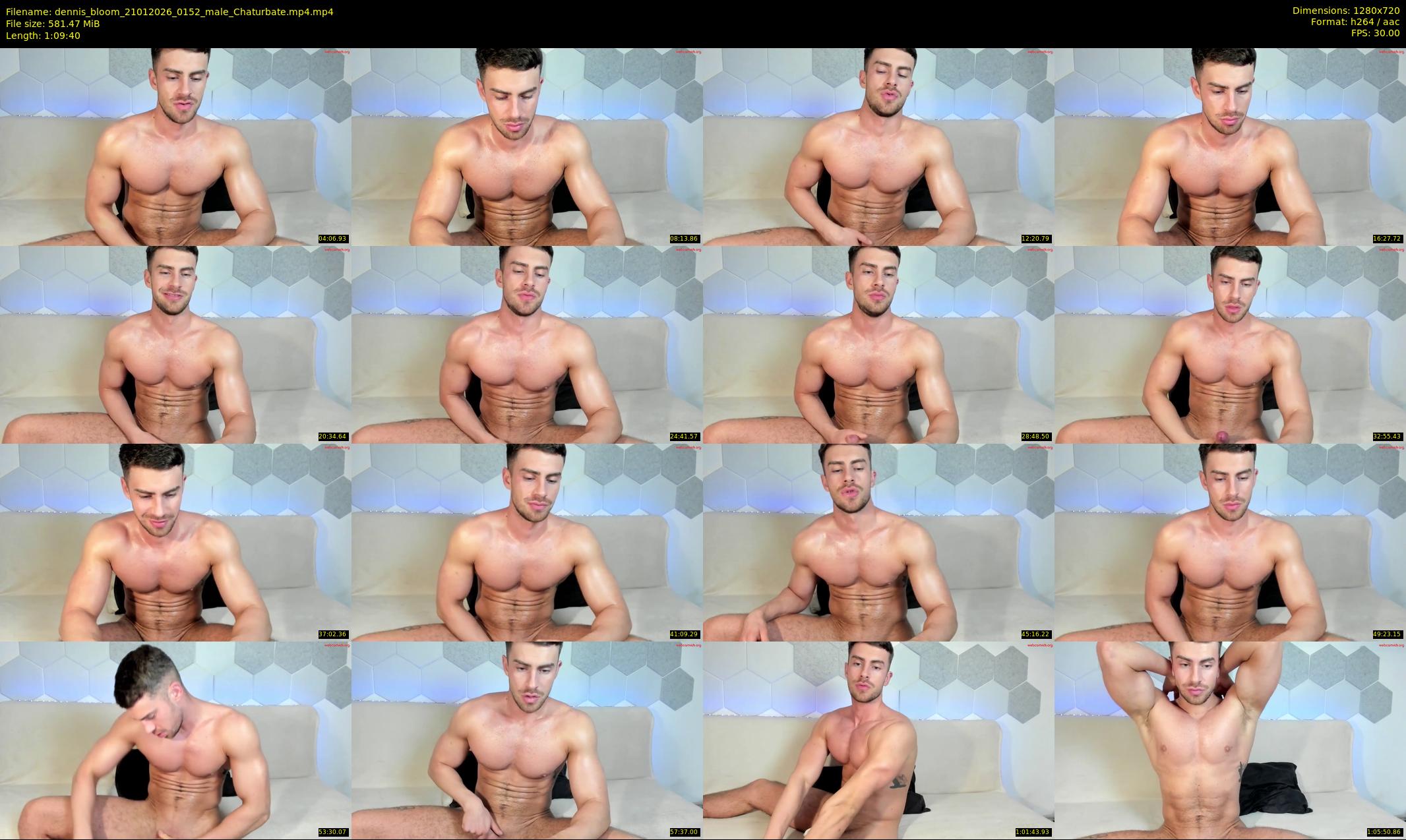 dennis_bloom — 70 minute Chaturbate male cam show recording, 720p, Jan 21, 2026