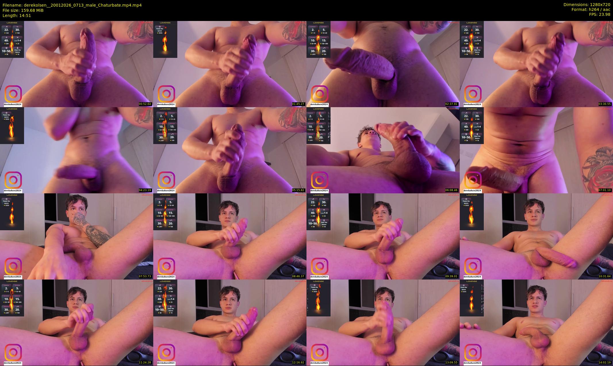 derekolsen_ — 15 minute Chaturbate male cam show recording, 720p, Jan 20, 2026