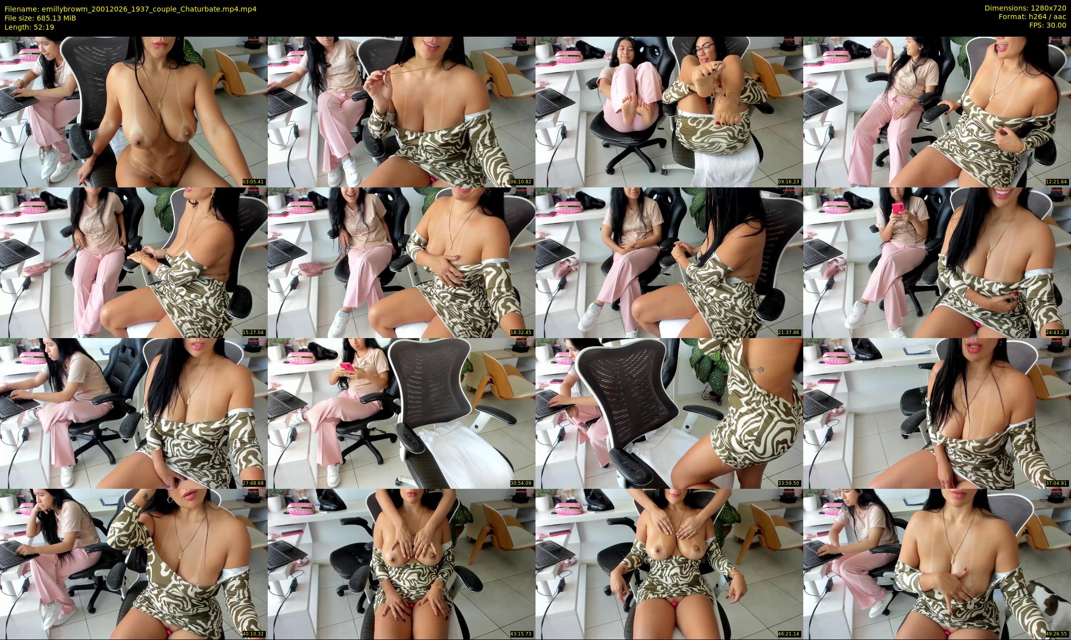 emillybrowm — 53 minute Chaturbate couple cam show recording, 720p, Jan 20, 2026