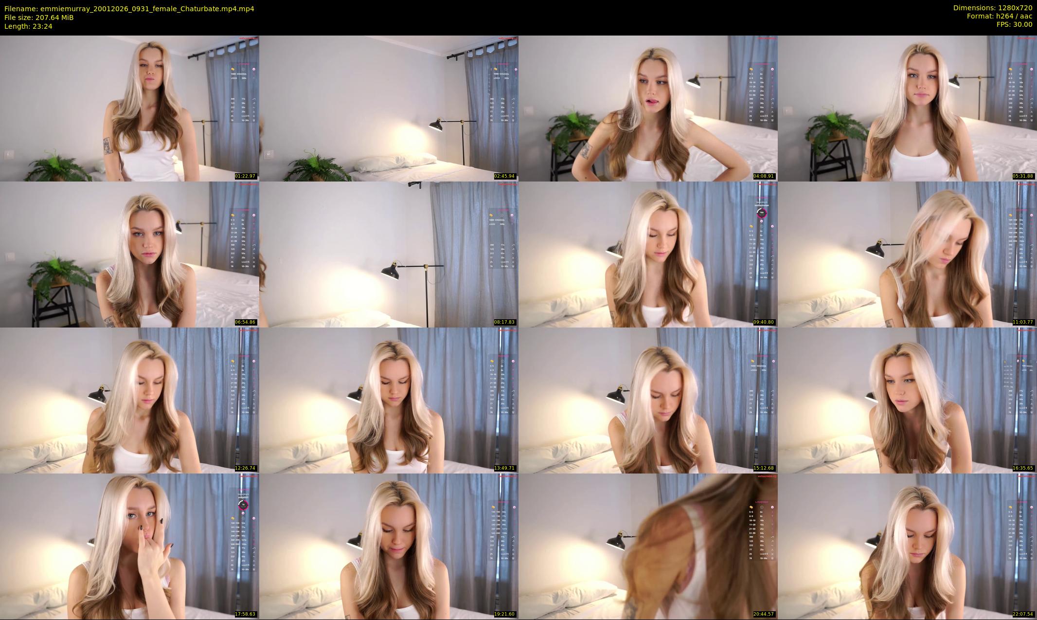 emmiemurray — 24 minute Chaturbate female cam show recording, 720p, Jan 20, 2026