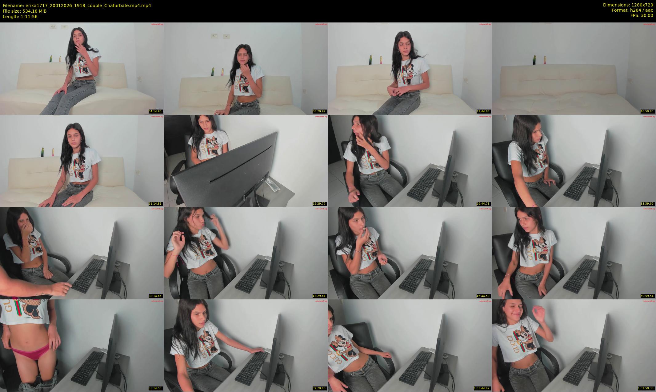 erika1717 — 72 minute Chaturbate couple cam show recording, 720p, Jan 20, 2026