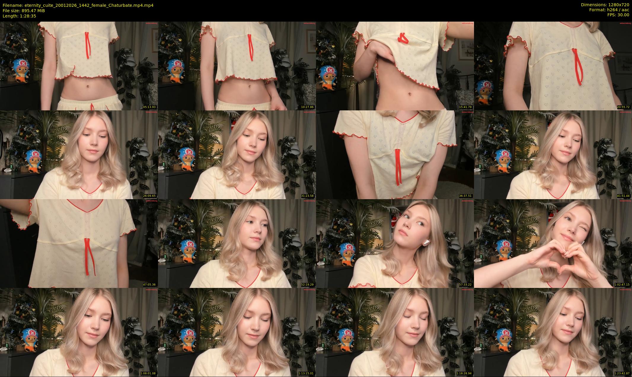 eternity_cuite — 89 minute Chaturbate female cam show recording, 720p, Jan 20, 2026