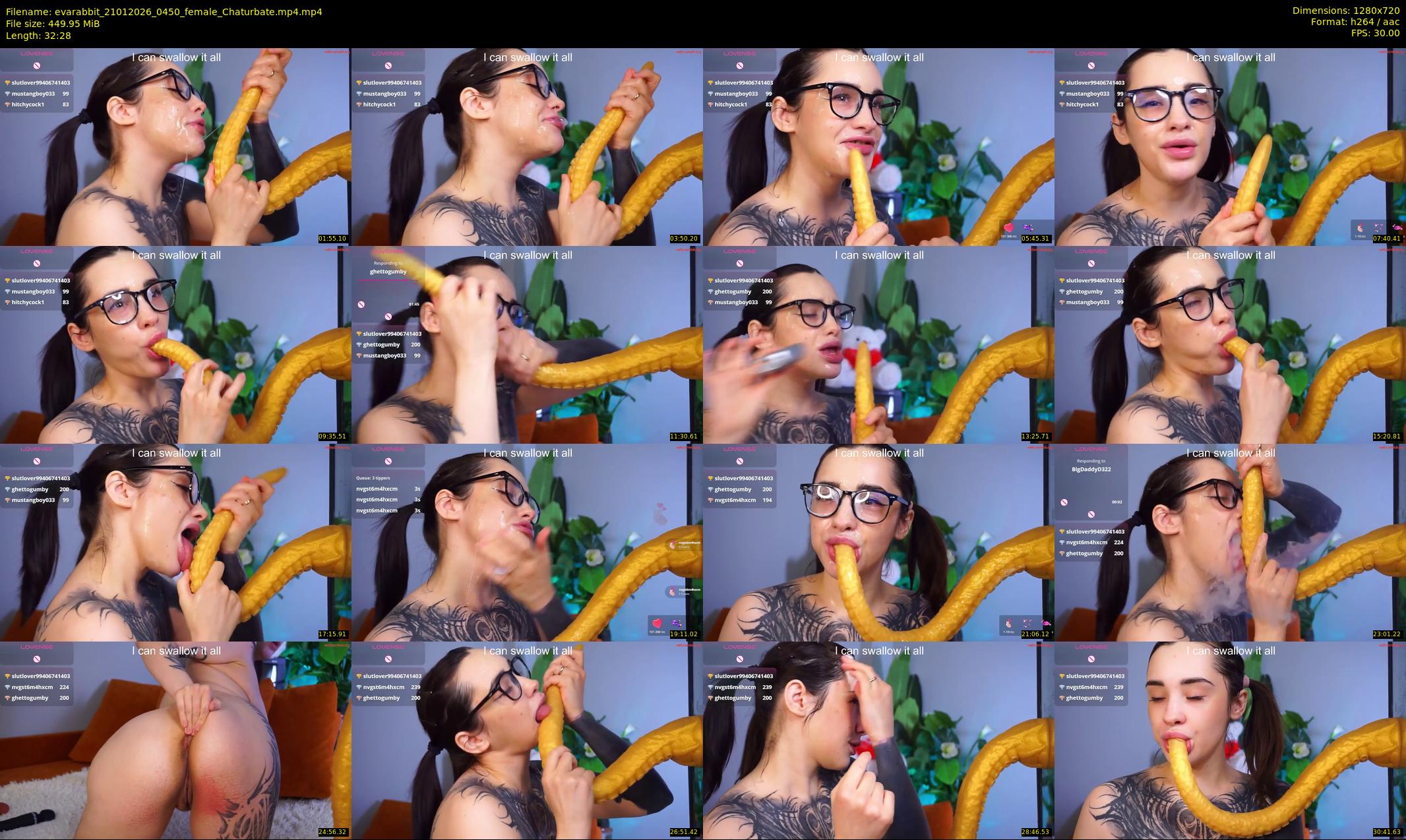 evarabbit — 33 minute Chaturbate female cam show recording, 720p, Jan 21, 2026