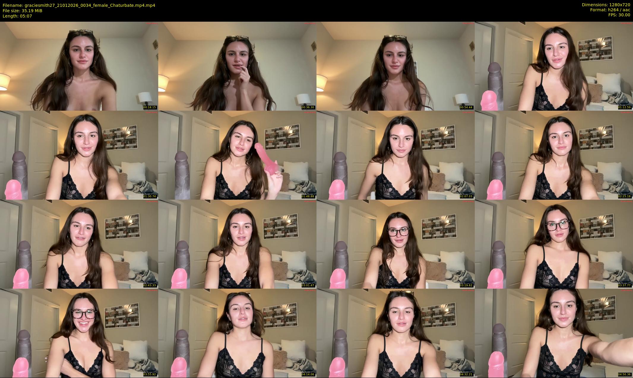 graciesmith27 — 6 minute Chaturbate female cam show recording, 720p, Jan 21, 2026