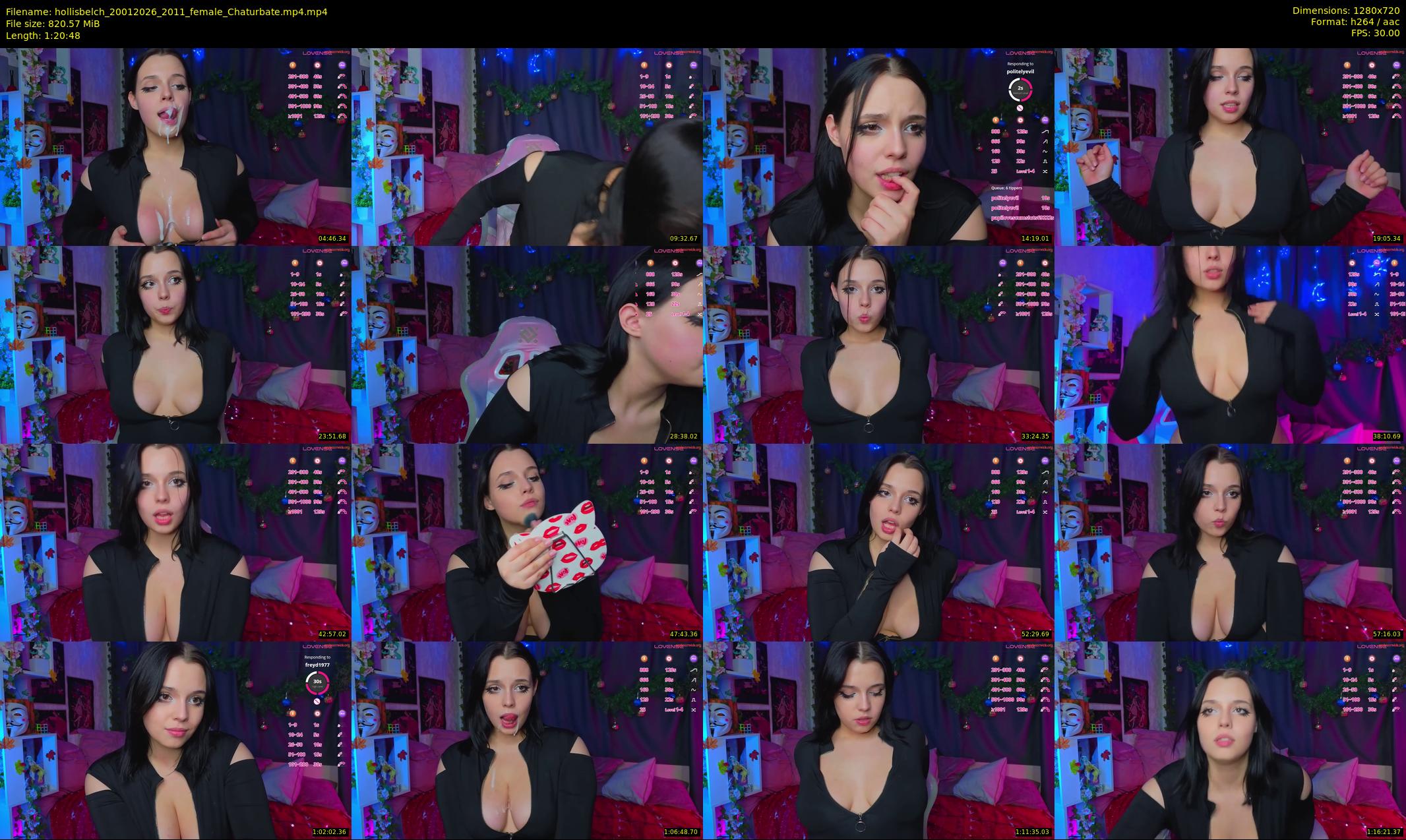 hollisbelch — 81 minute Chaturbate female cam show recording, 720p, Jan 20, 2026