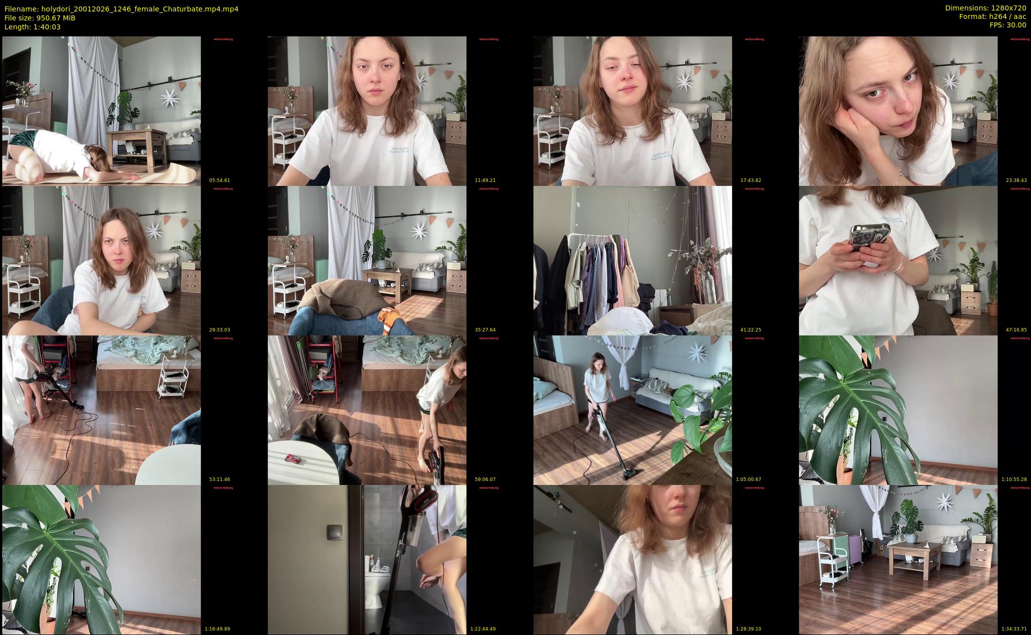 holydori — 101 minute Chaturbate female cam show recording, 720p, Jan 20, 2026