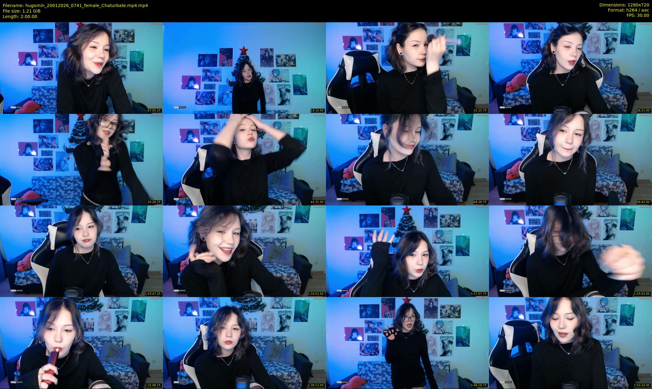 hugomin — 120 minute Chaturbate female cam show recording, 720p, Jan 20, 2026