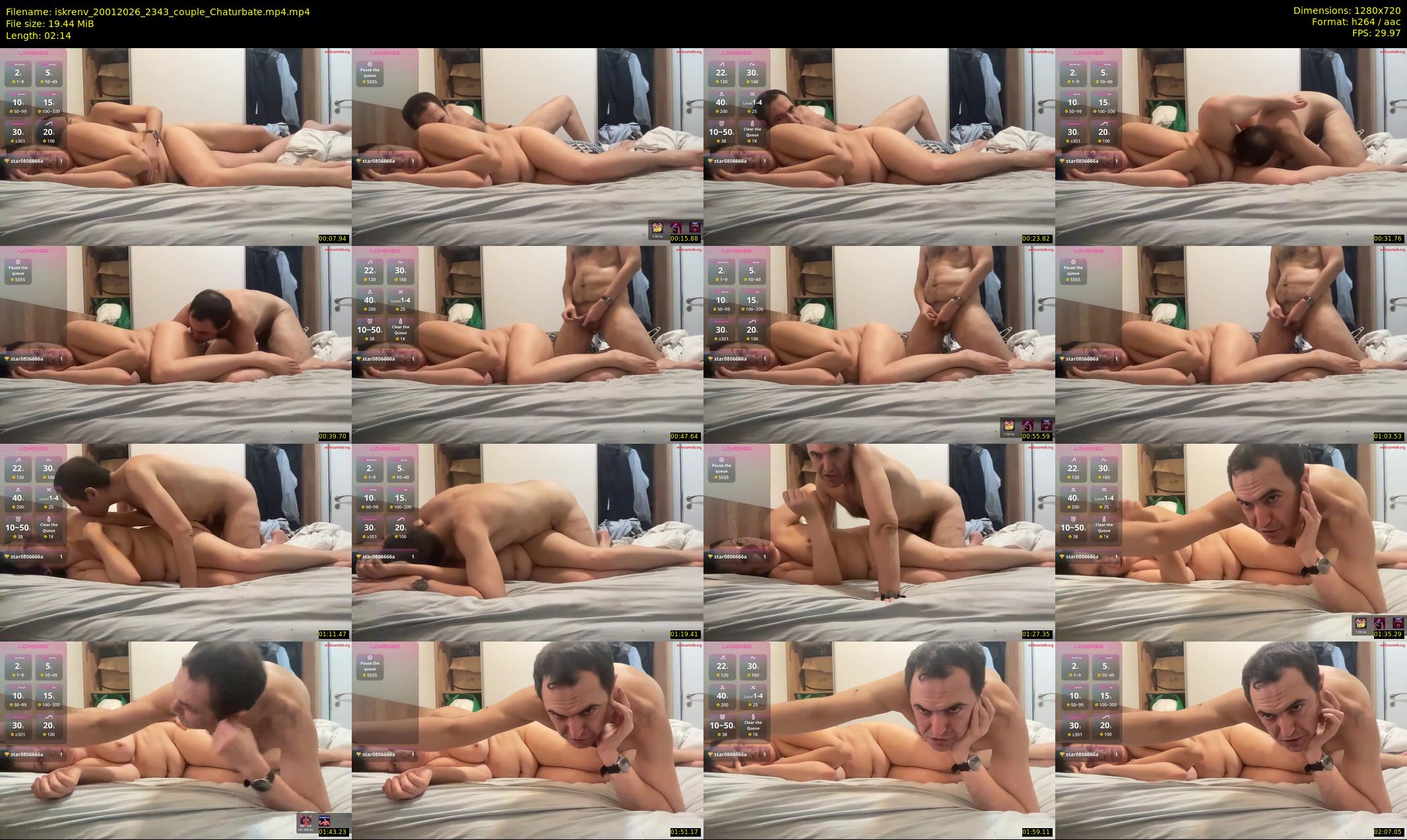 iskrenv — 3 minute Chaturbate couple cam show recording, 720p, Jan 20, 2026