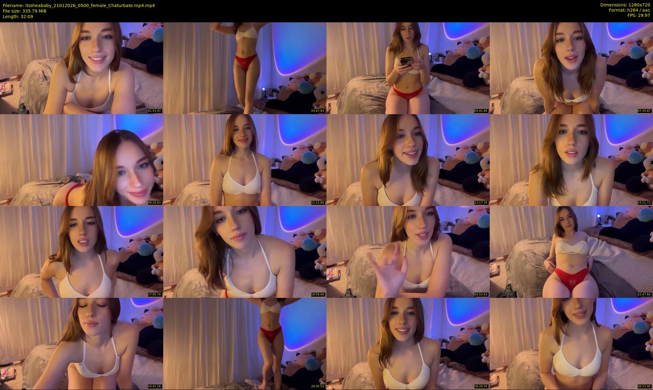 itssheababy — 33 minute Chaturbate female cam show recording, 720p, Jan 21, 2026