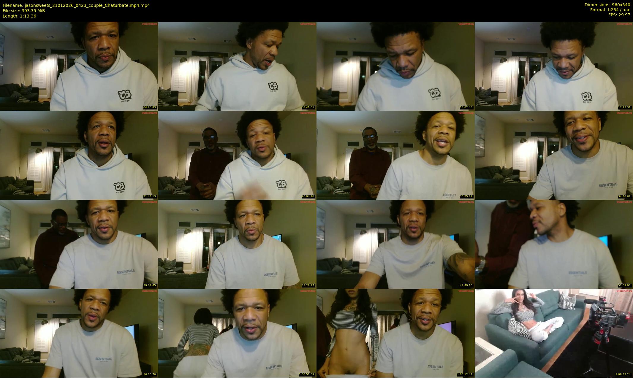 jasonsweets — 74 minute Chaturbate couple cam show recording, 480p, Jan 21, 2026