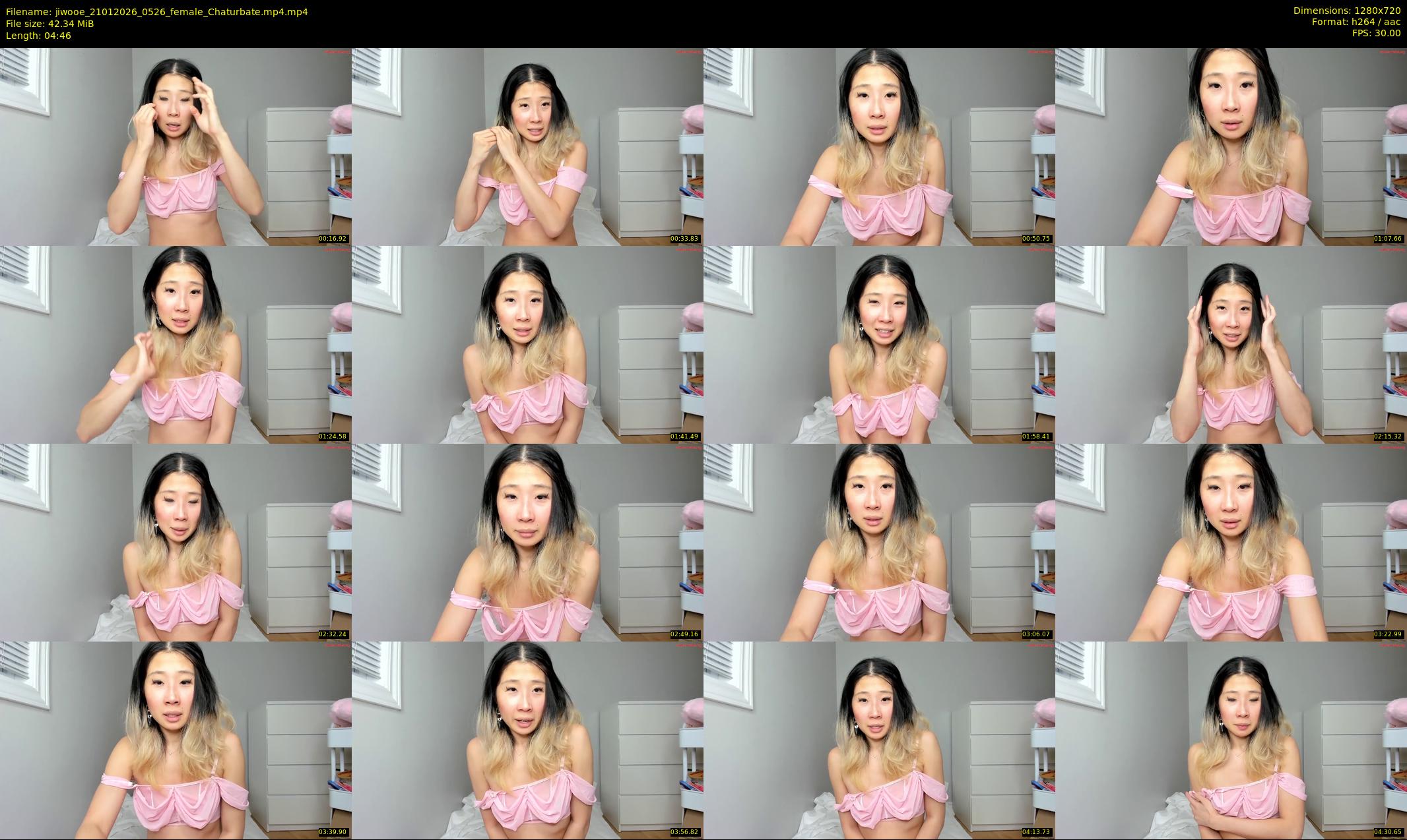 jiwooe — 5 minute Chaturbate female cam show recording, 720p, Jan 21, 2026