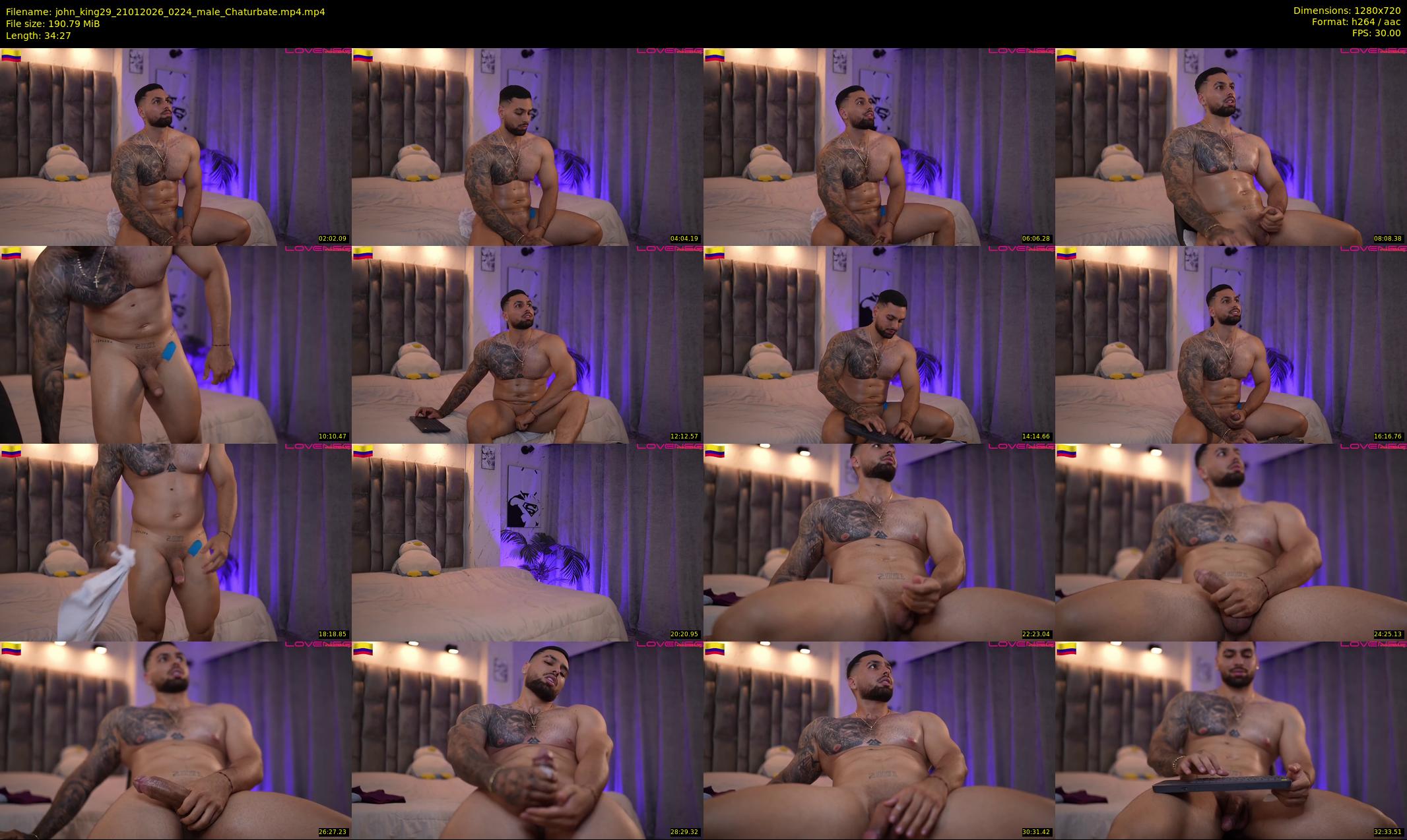 john_king29 — 35 minute Chaturbate male cam show recording, 720p, Jan 21, 2026