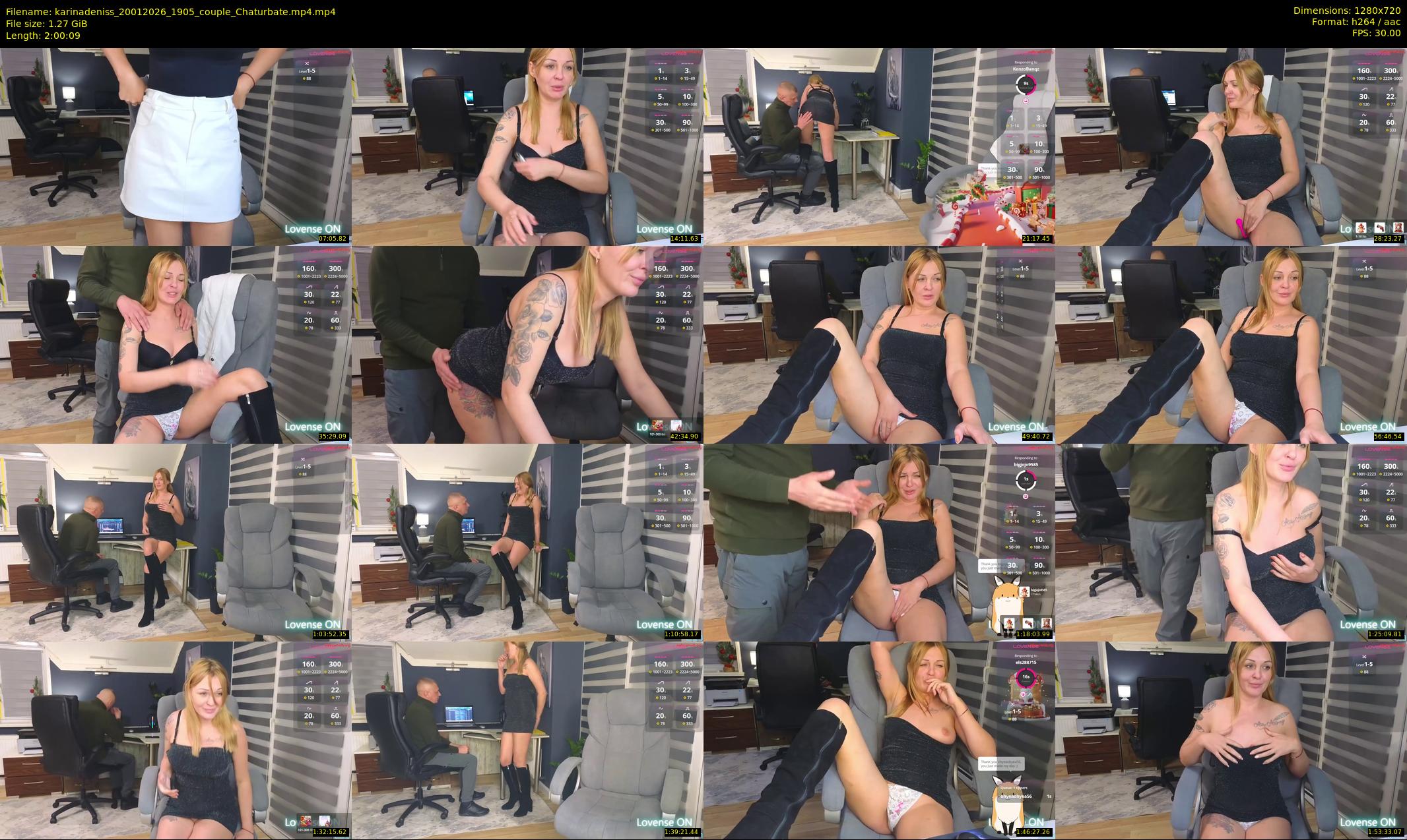 karinadeniss — 121 minute Chaturbate couple cam show recording, 720p, Jan 20, 2026