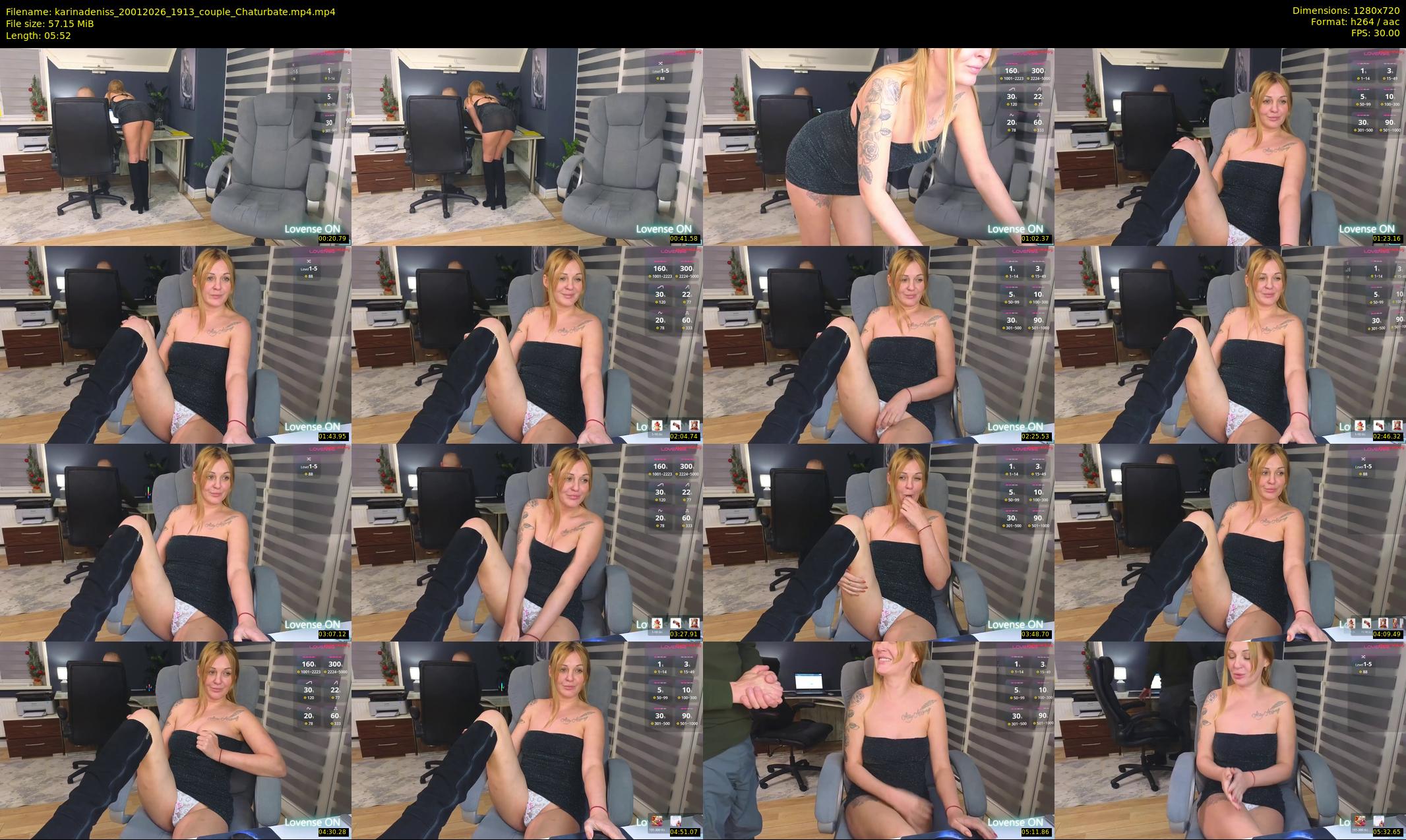 karinadeniss — 6 minute Chaturbate couple cam show recording, 720p, Jan 20, 2026