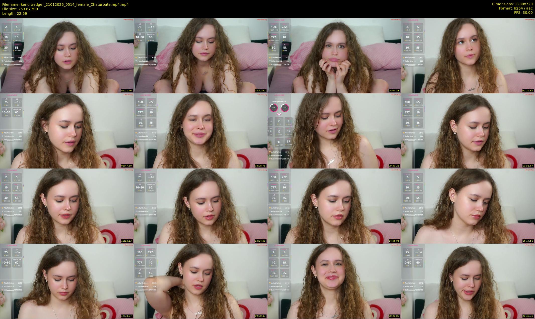 kendraedger — 23 minute Chaturbate female cam show recording, 720p, Jan 21, 2026