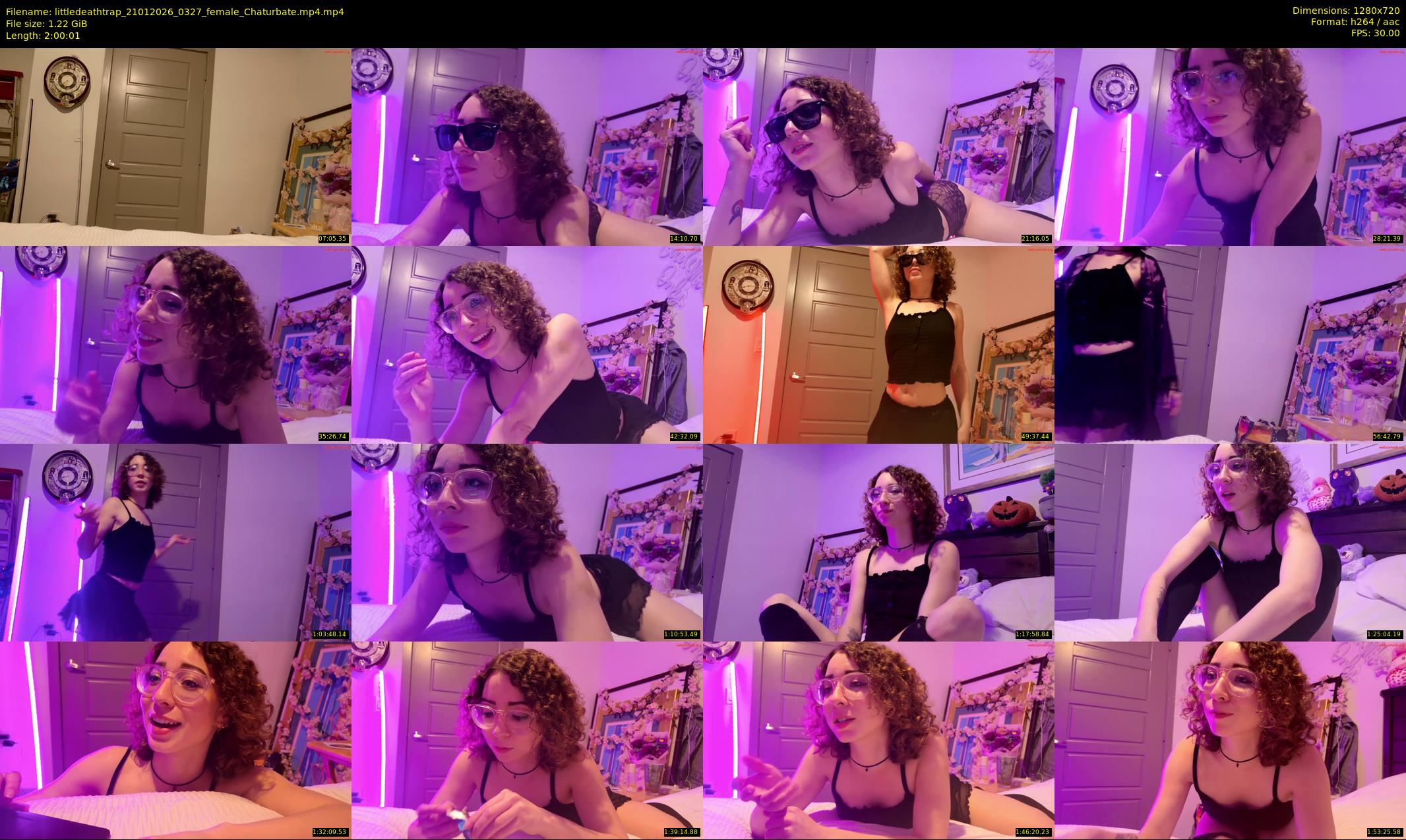 littledeathtrap — 121 minute Chaturbate female cam show recording, 720p, Jan 21, 2026