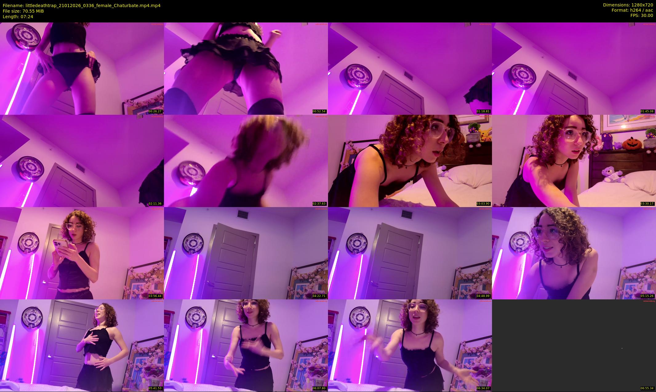littledeathtrap — 8 minute Chaturbate female cam show recording, 720p, Jan 21, 2026