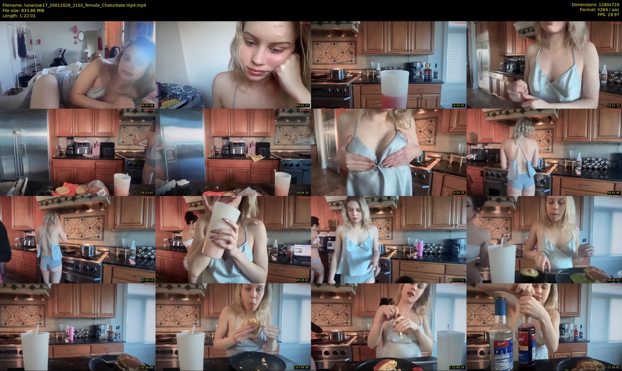 lunarose17 — 83 minute Chaturbate female cam show recording, 720p, Jan 20, 2026
