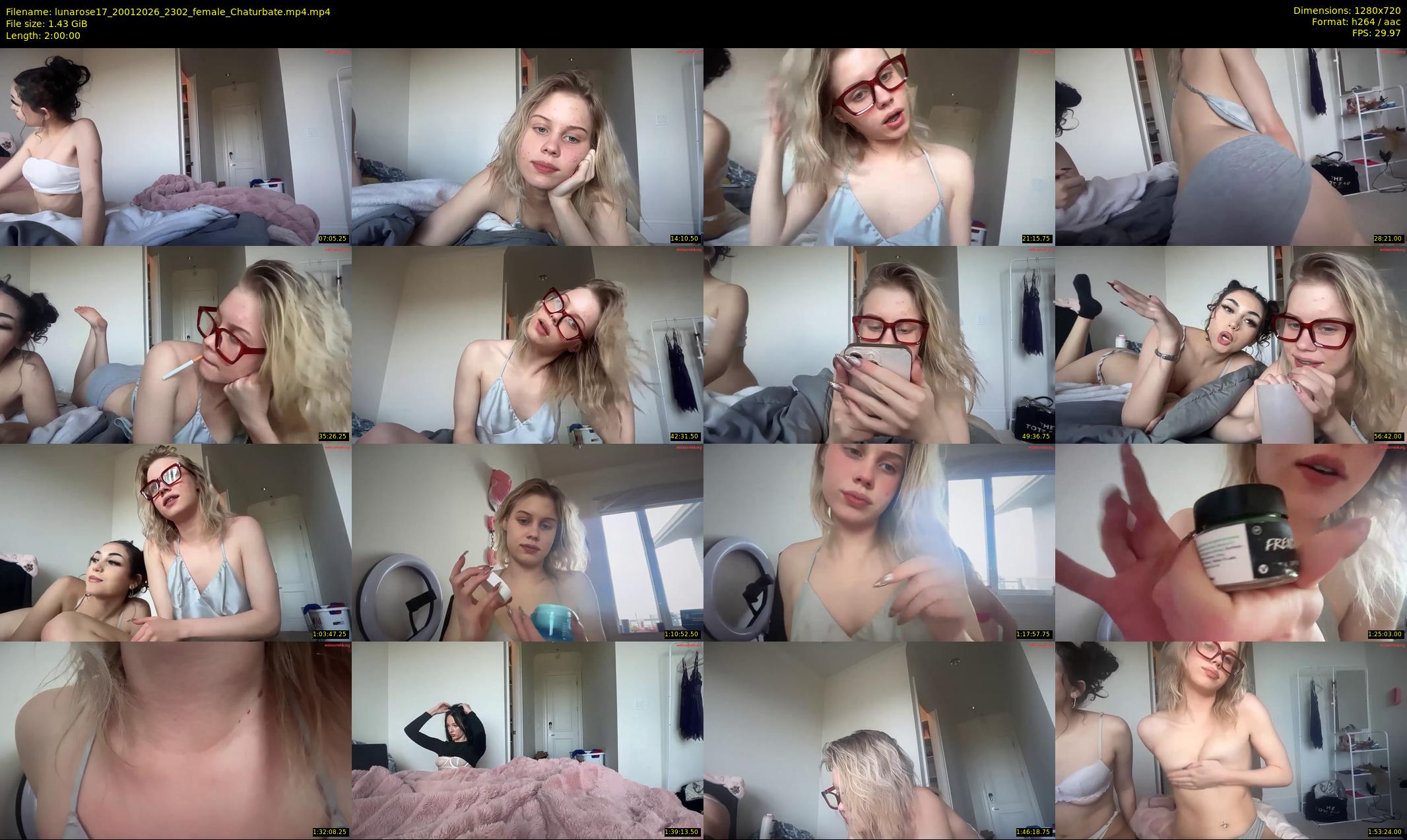 lunarose17 — 120 minute Chaturbate female cam show recording, 720p, Jan 20, 2026