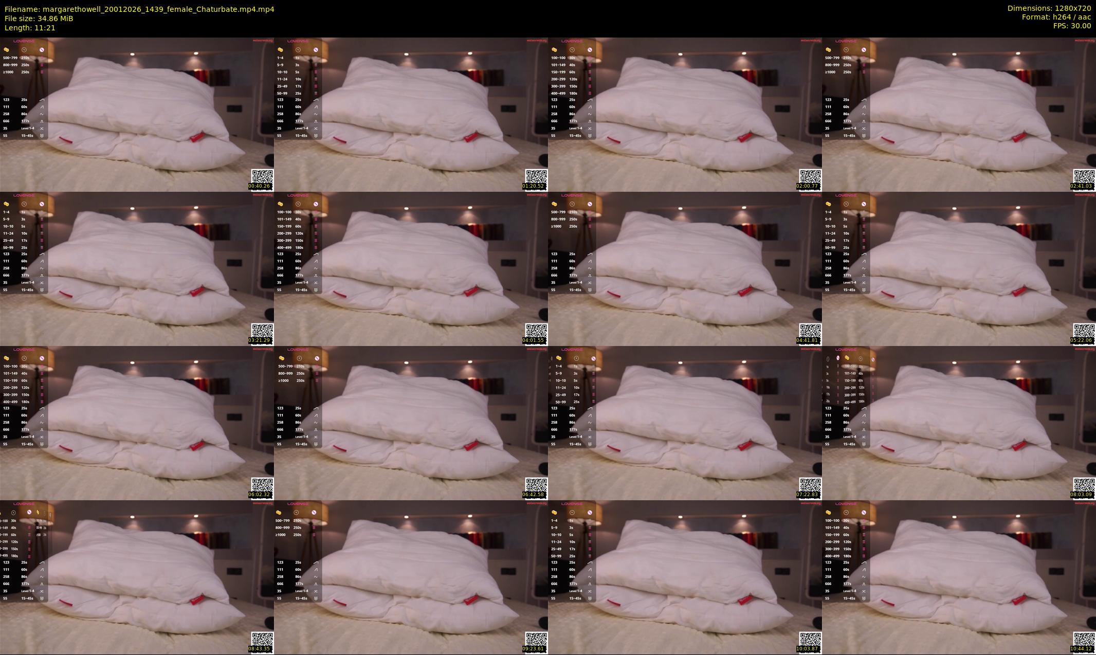margarethowell — 12 minute Chaturbate female cam show recording, 720p, Jan 20, 2026