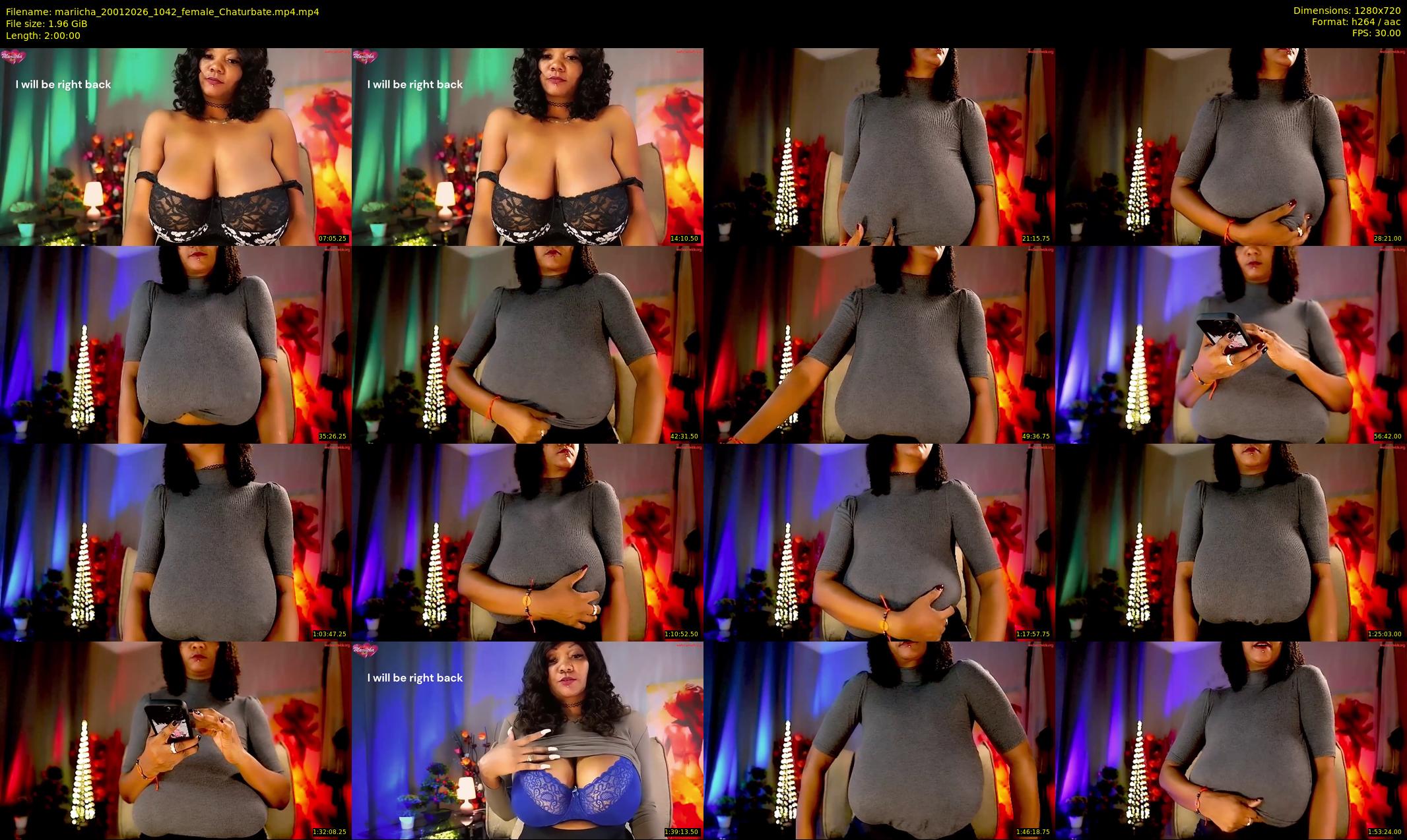 mariicha — 120 minute Chaturbate female cam show recording, 720p, Jan 20, 2026