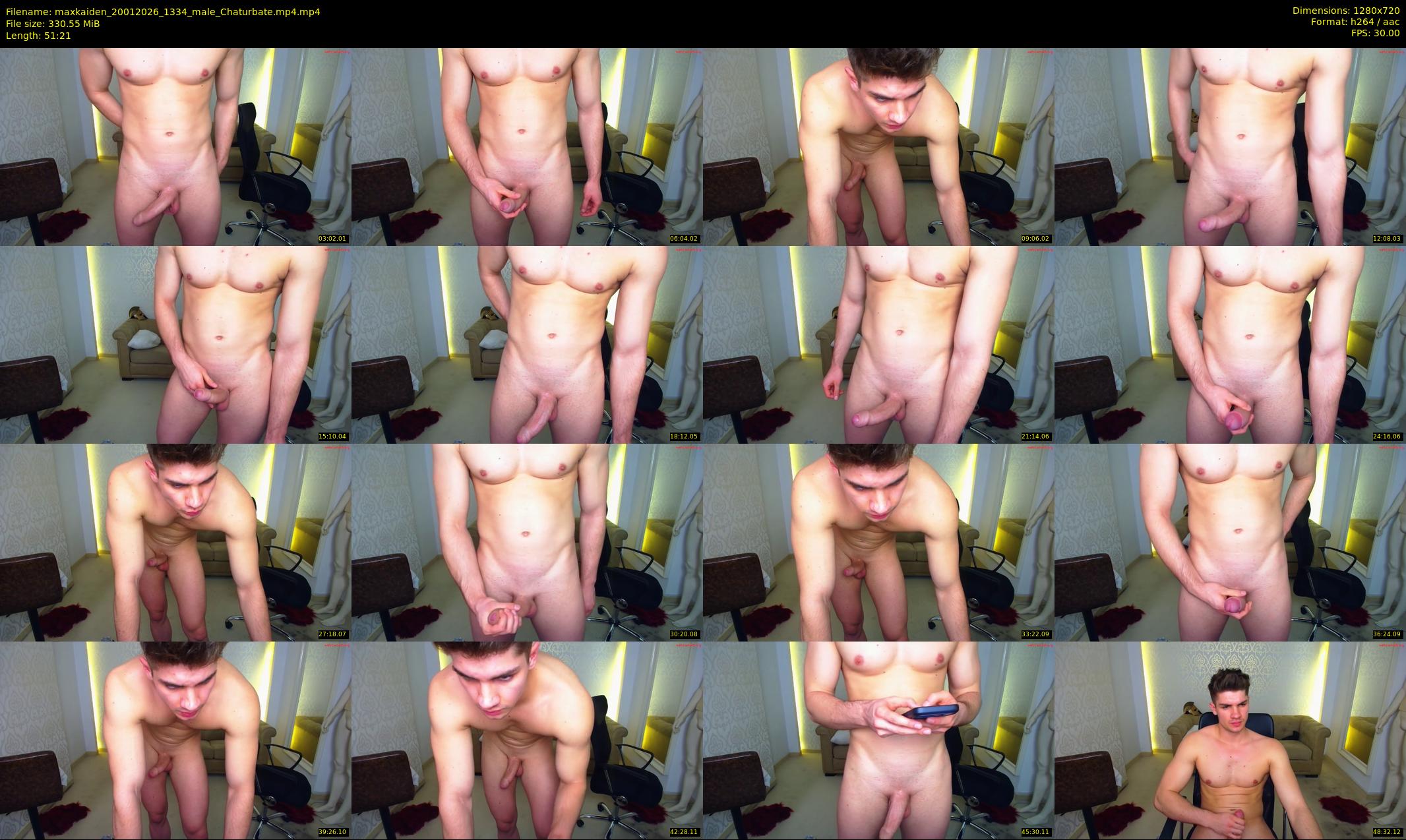 maxkaiden — 52 minute Chaturbate male cam show recording, 720p, Jan 20, 2026