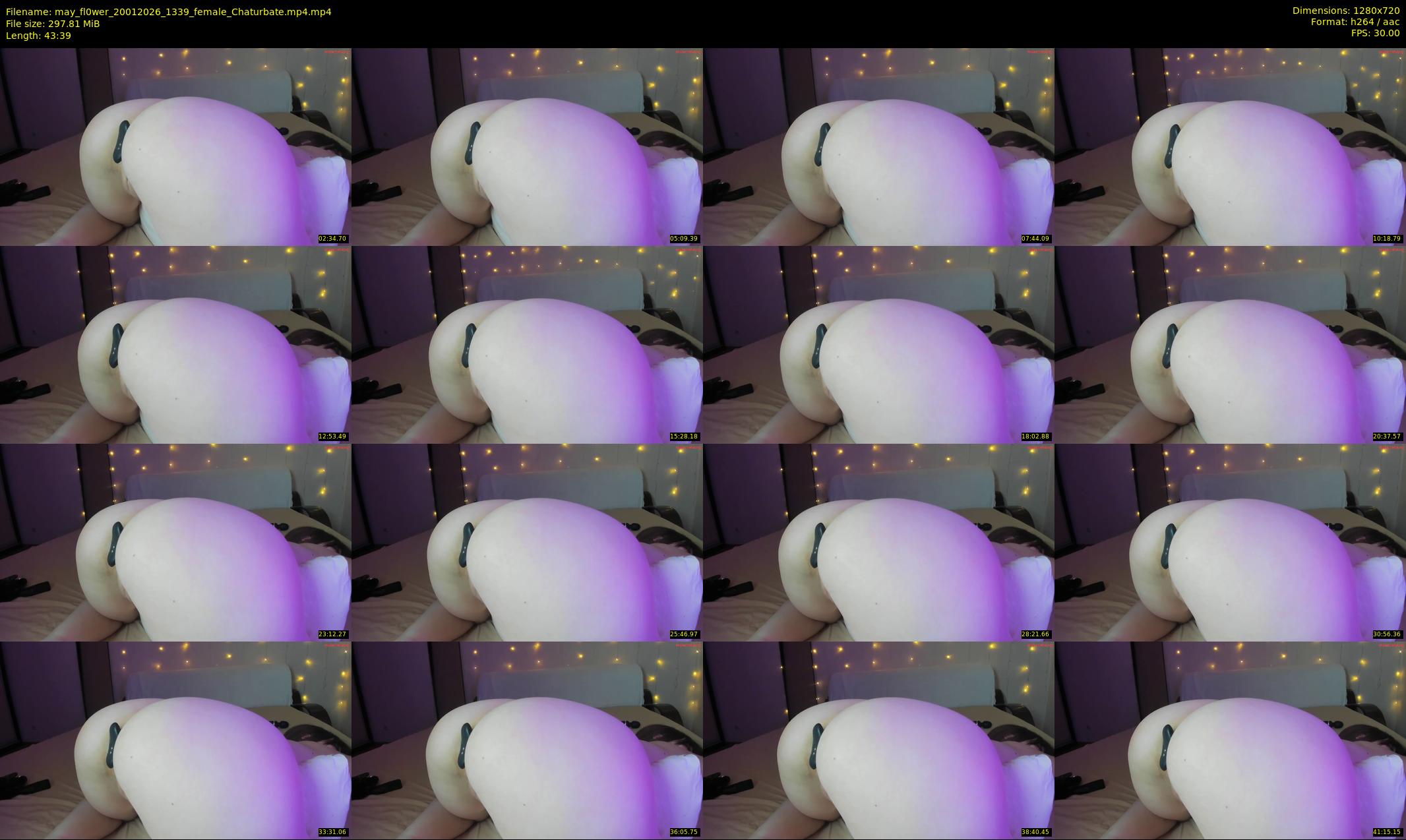 may_fl0wer — 44 minute Chaturbate female cam show recording, 720p, Jan 20, 2026