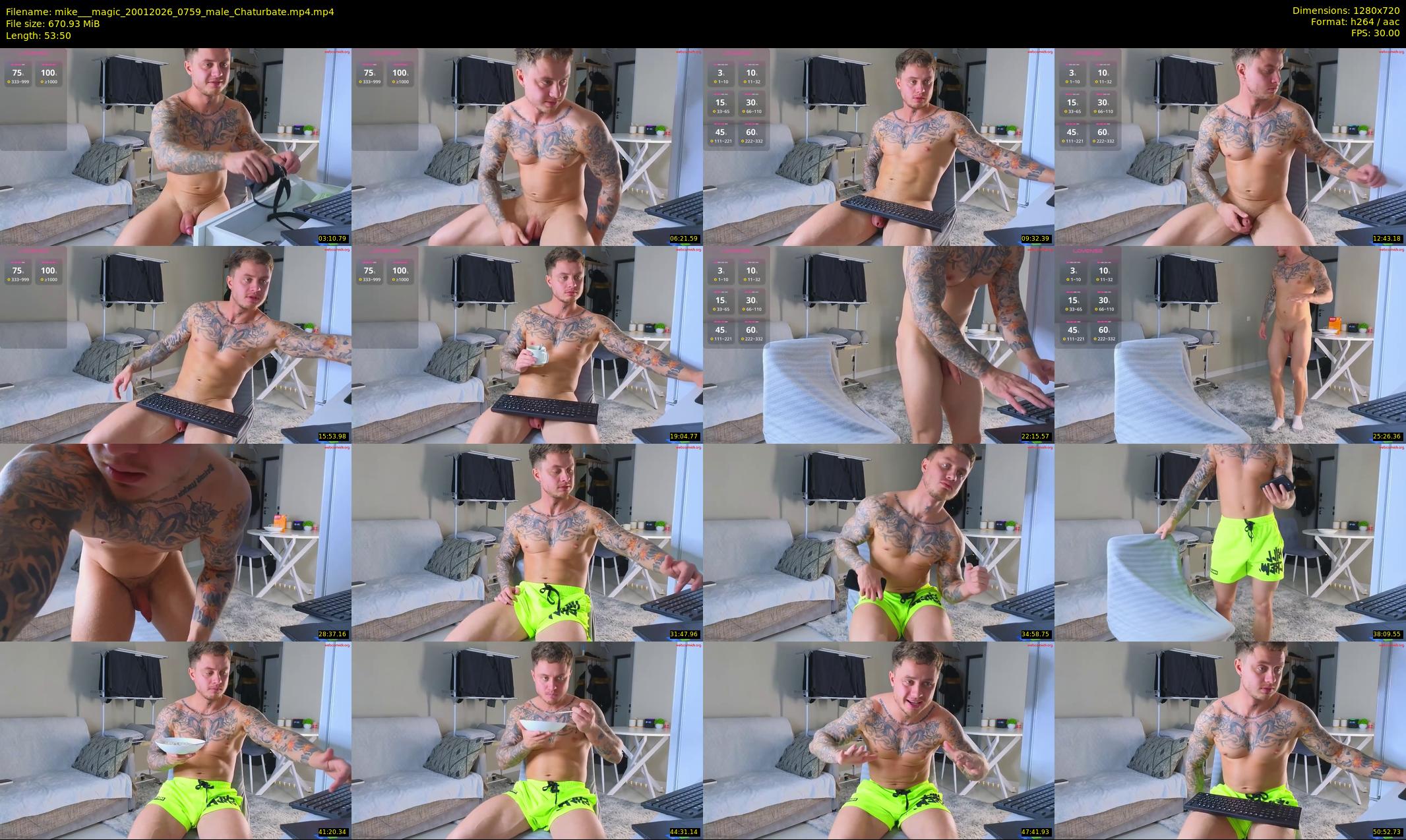 mike___magic — 54 minute Chaturbate male cam show recording, 720p, Jan 20, 2026