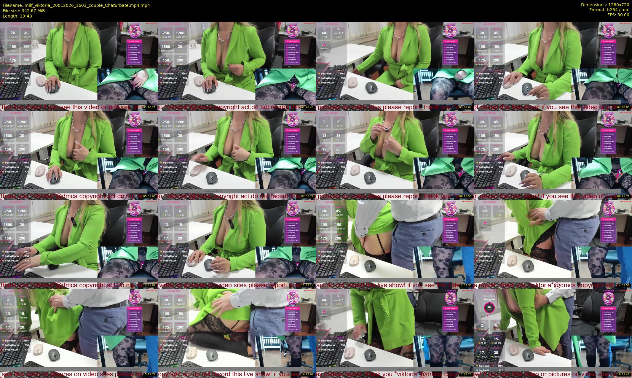 milf_viktoria — 20 minute Chaturbate female cam show recording, 720p, Jan 20, 2026
