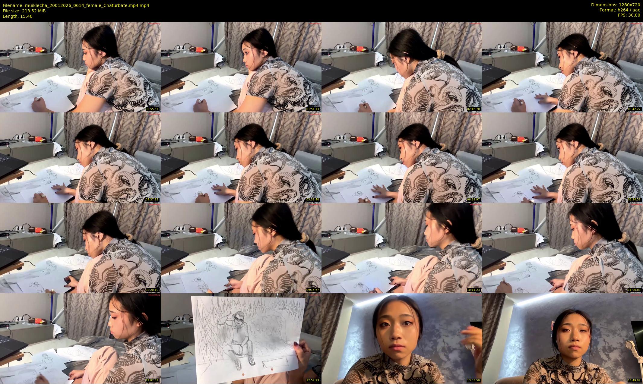 muiklecha — 16 minute Chaturbate female cam show recording, 720p, Jan 20, 2026