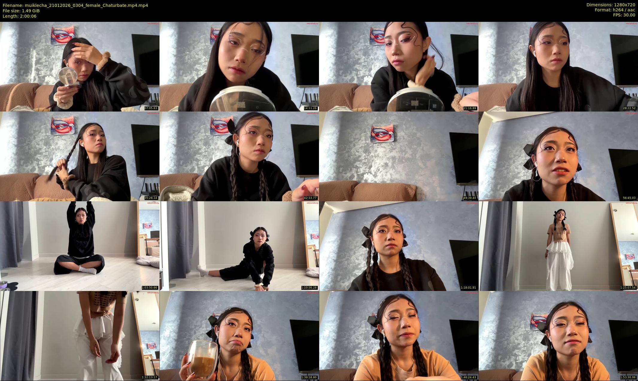 muiklecha — 121 minute Chaturbate female cam show recording, 720p, Jan 21, 2026