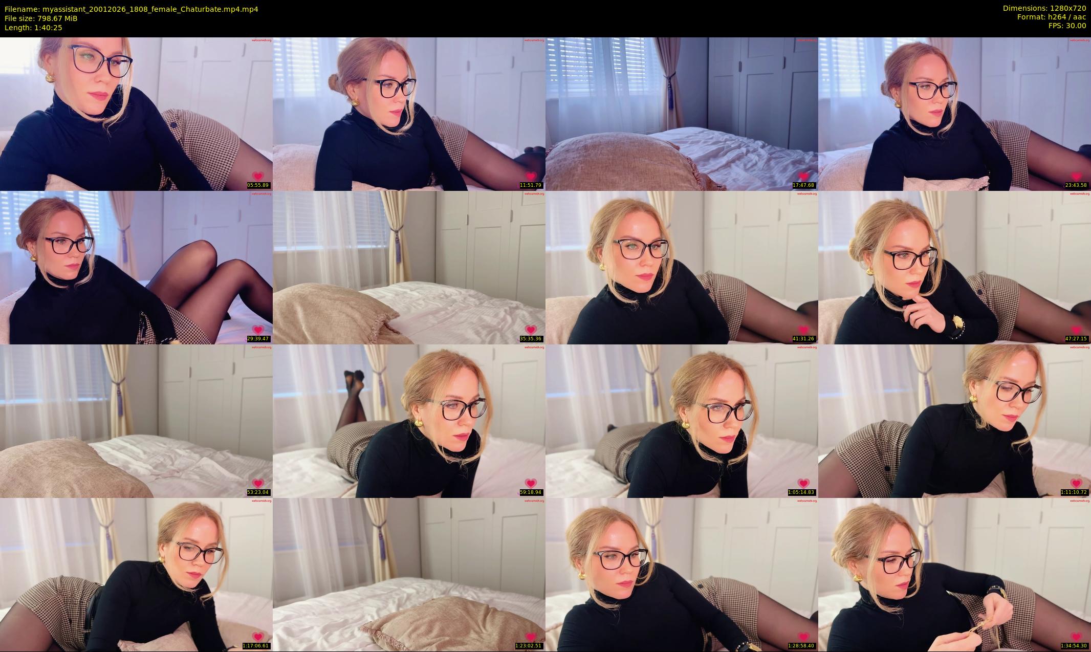 myassistant — 101 minute Chaturbate female cam show recording, 720p, Jan 20, 2026