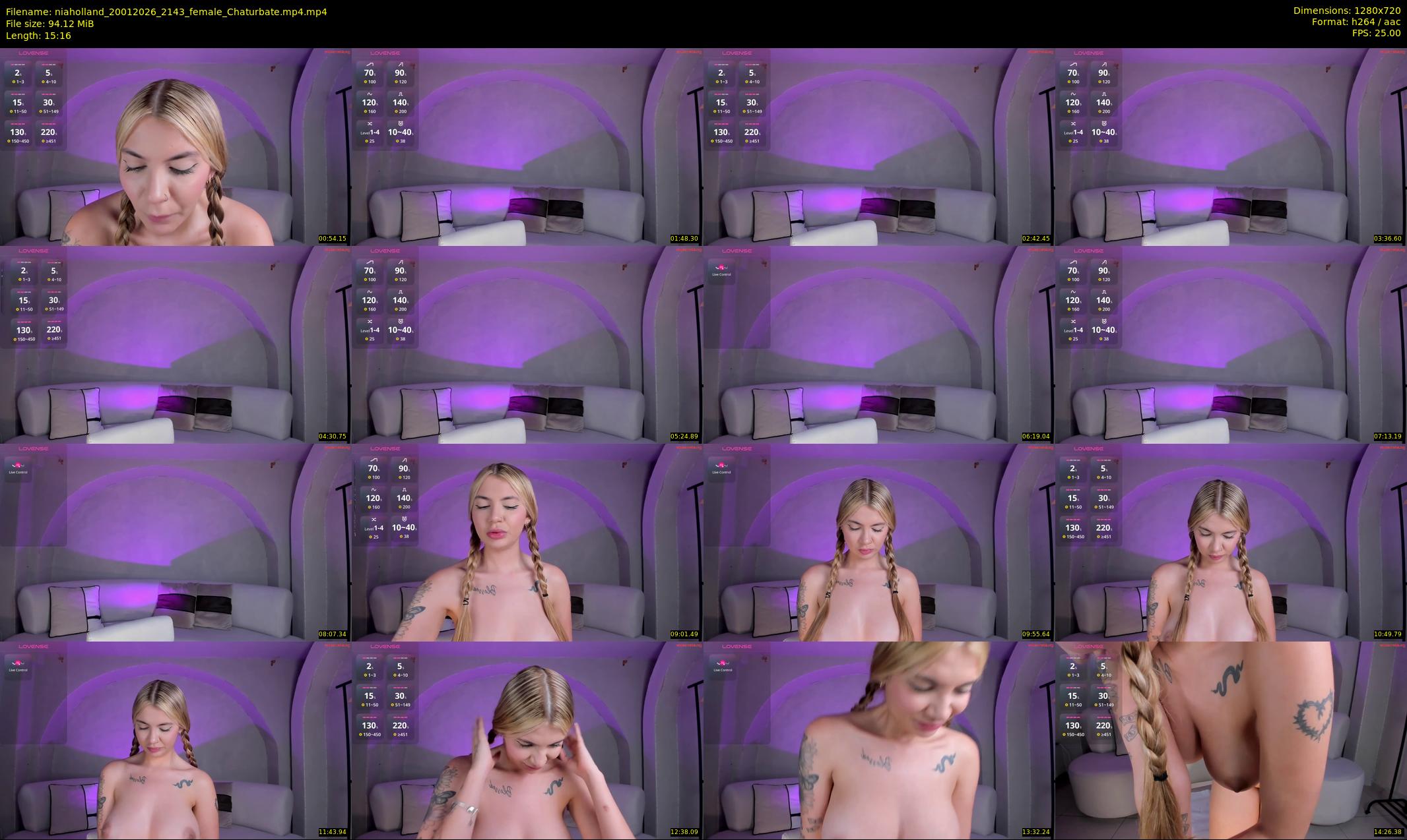 niaholland — 16 minute Chaturbate female cam show recording, 720p, Jan 20, 2026