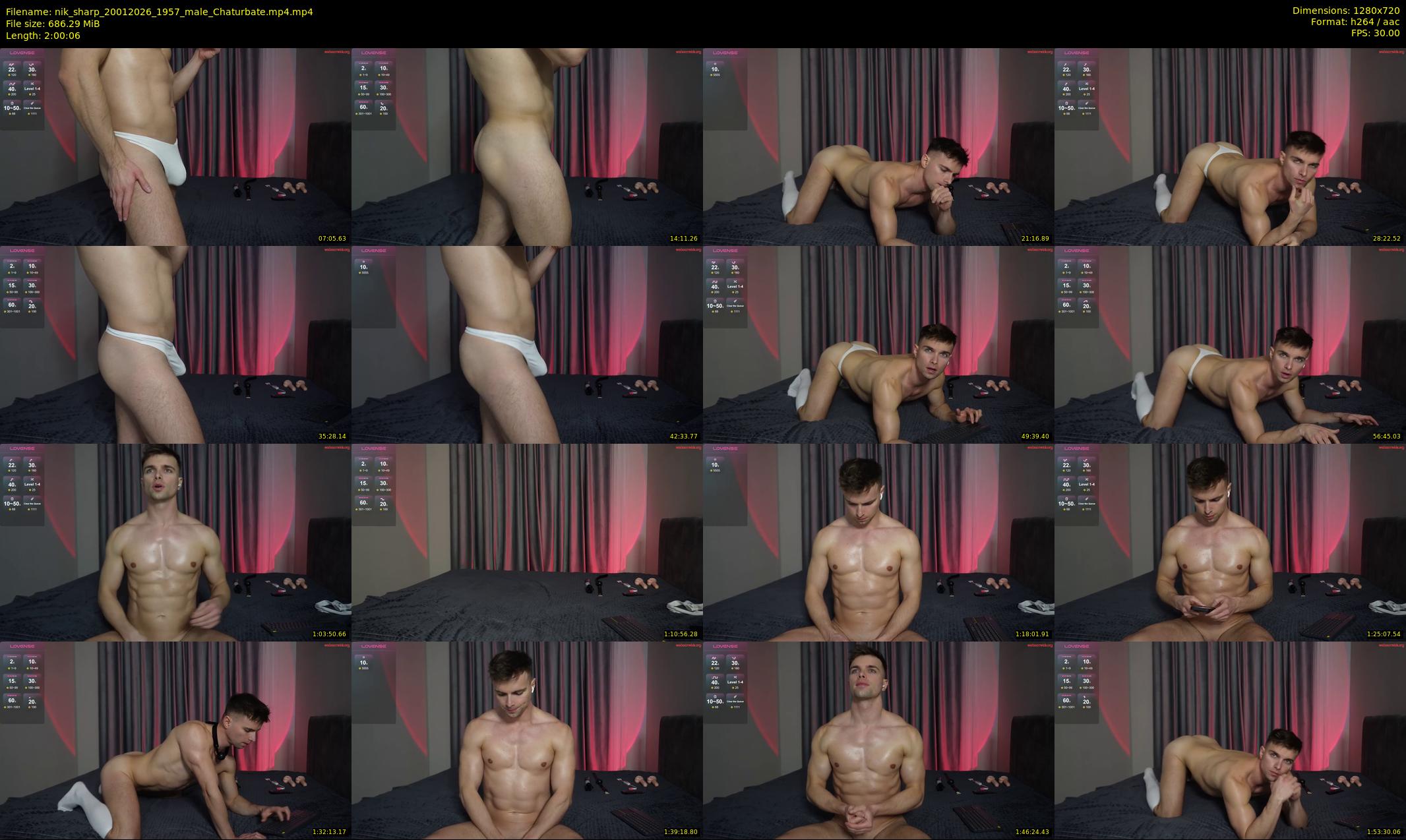 nik_sharp — 121 minute Chaturbate male cam show recording, 720p, Jan 20, 2026