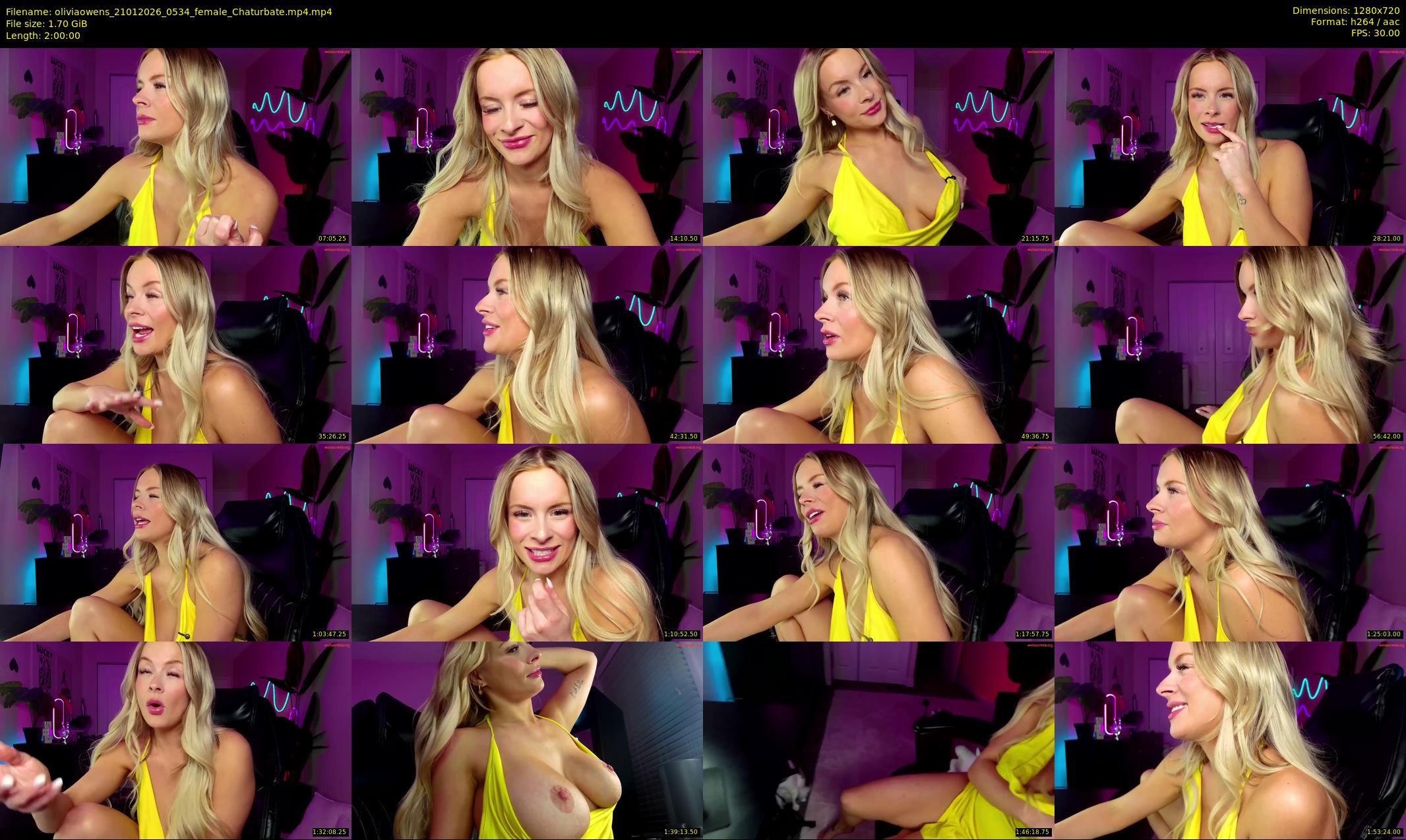 oliviaowens — 120 minute Chaturbate female cam show recording, 720p, Jan 21, 2026