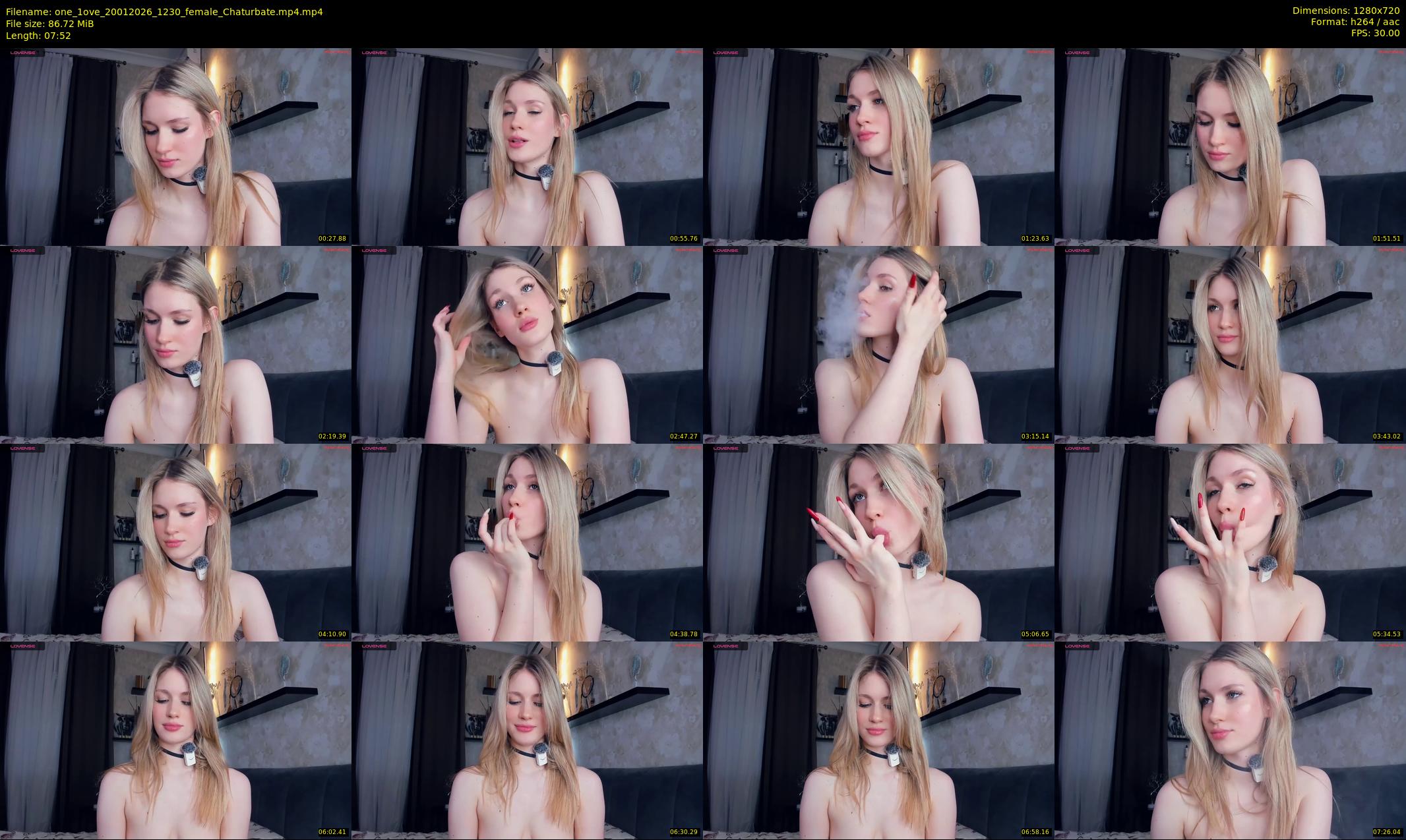one_1ove — 8 minute Chaturbate female cam show recording, 720p, Jan 20, 2026
