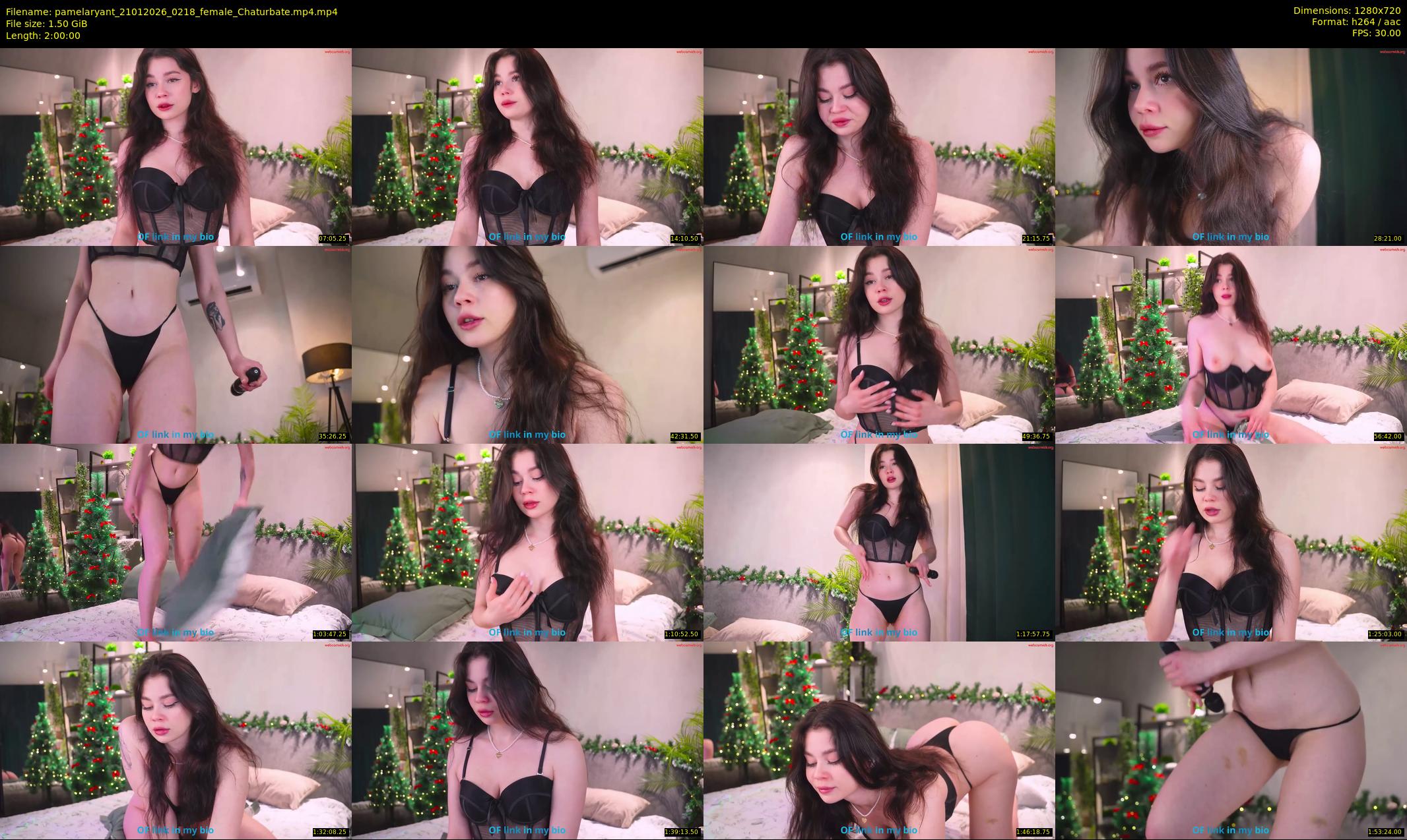 pamelaryant — 120 minute Chaturbate female cam show recording, 720p, Jan 21, 2026