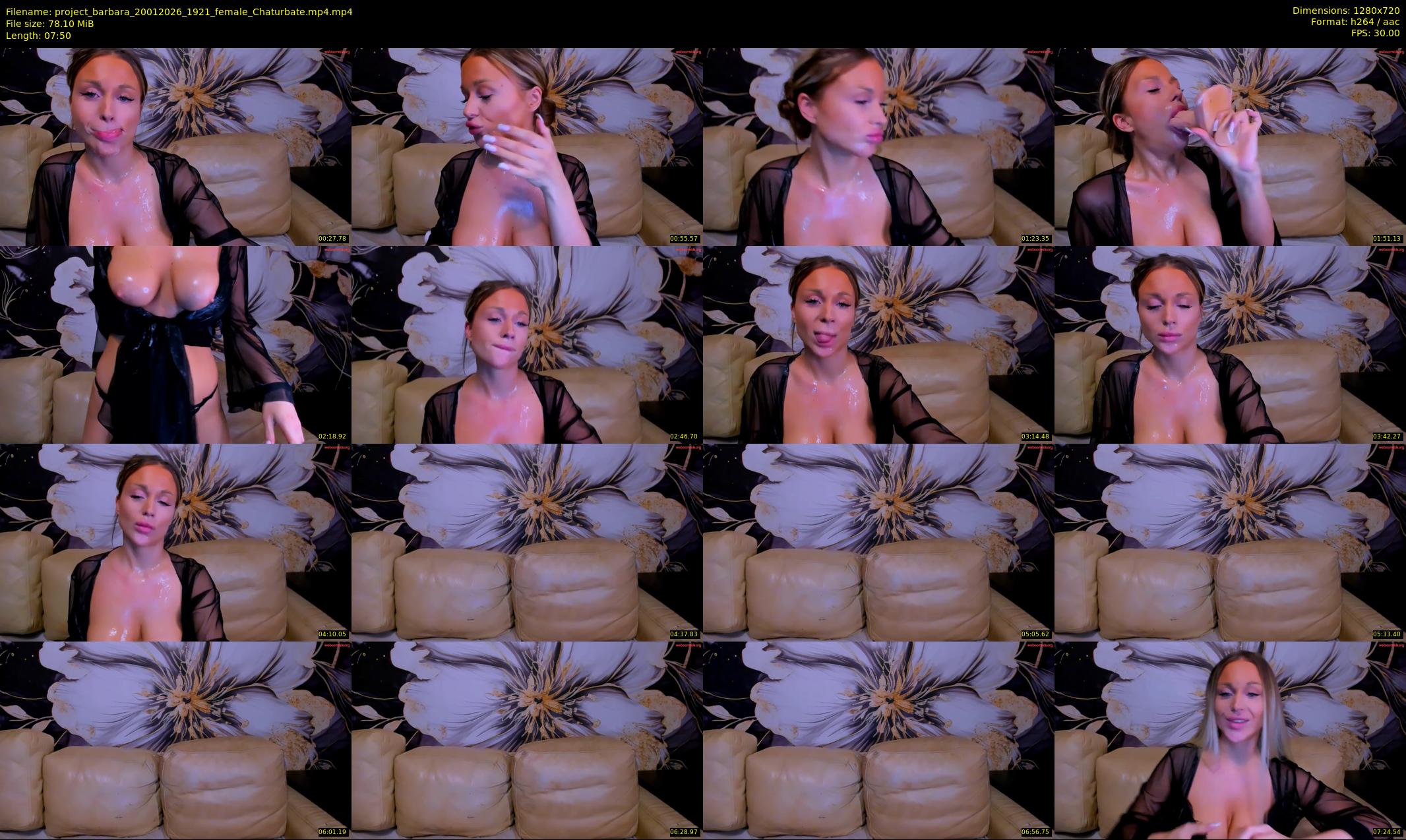 project_barbara — 8 minute Chaturbate female cam show recording, 720p, Jan 20, 2026