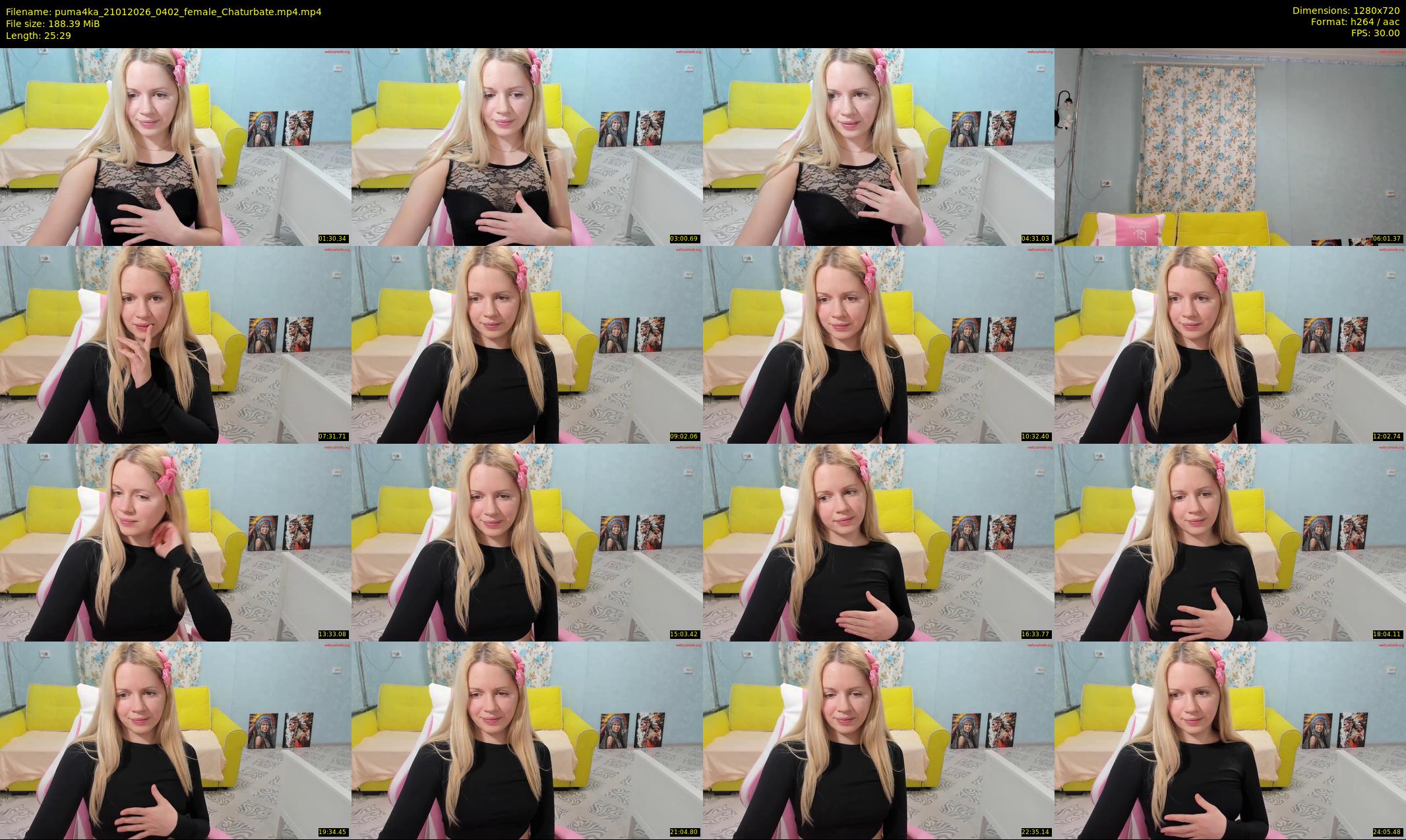 puma4ka — 26 minute Chaturbate female cam show recording, 720p, Jan 21, 2026