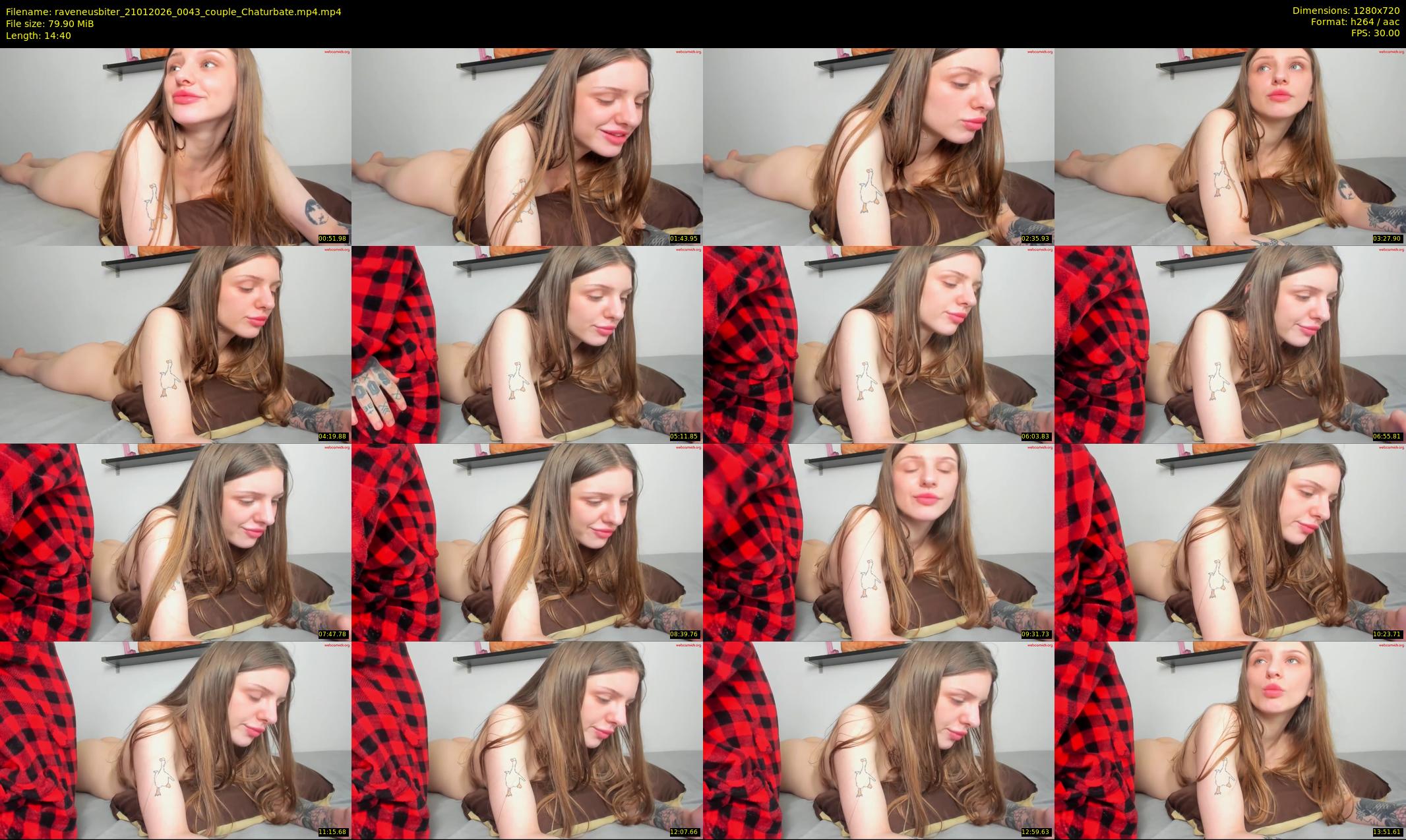 raveneusbiter — 15 minute Chaturbate couple cam show recording, 720p, Jan 21, 2026
