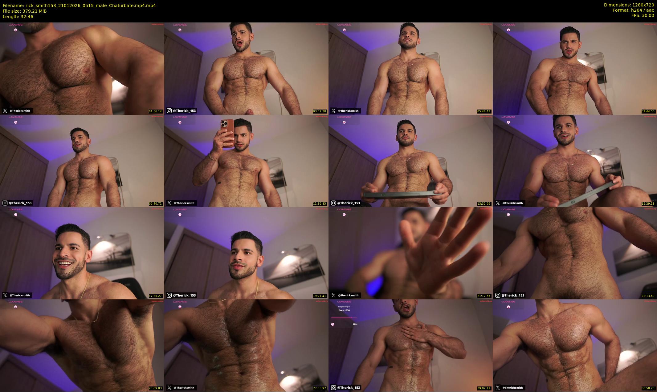 rick_smith153 — 33 minute Chaturbate male cam show recording, 720p, Jan 21, 2026