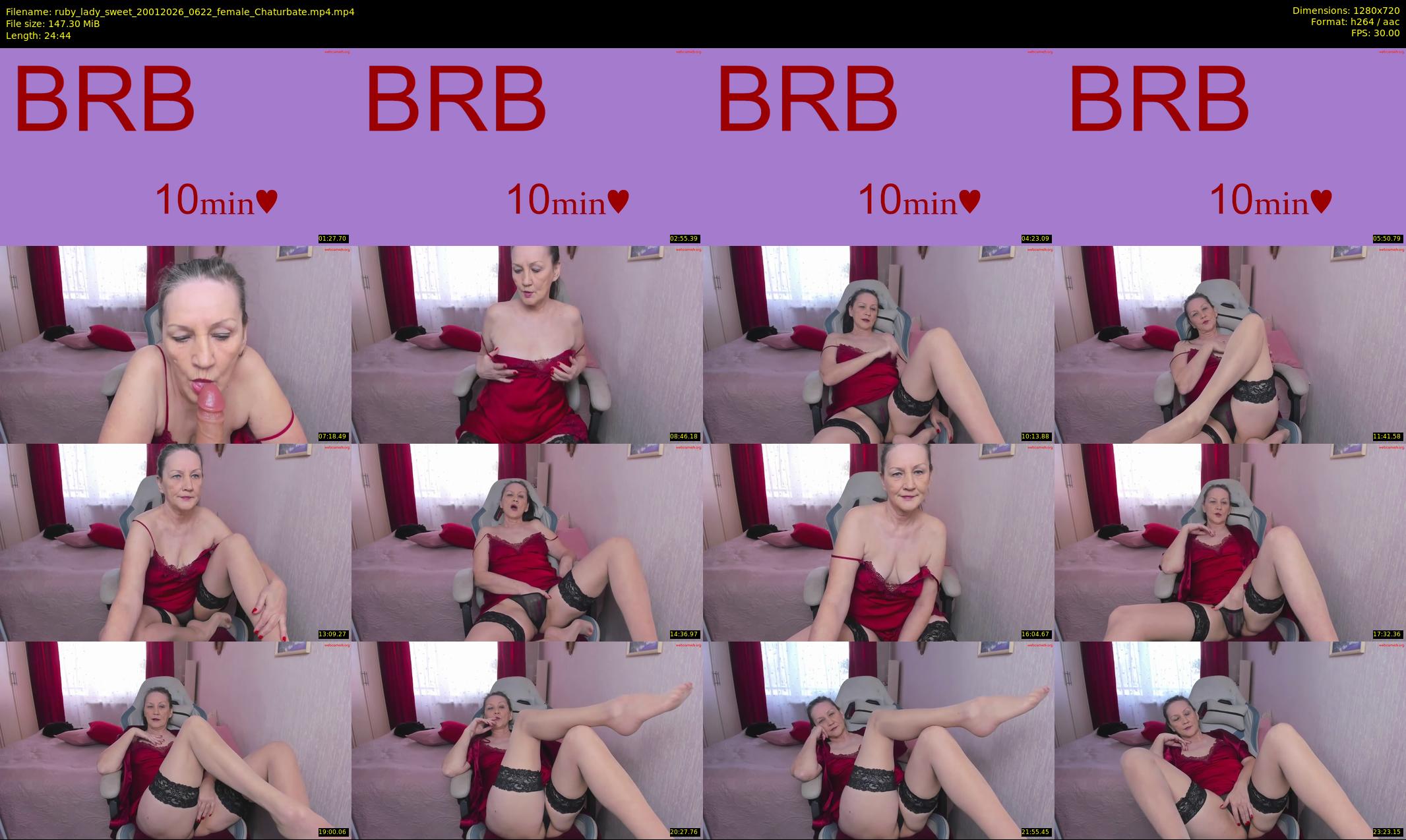 ruby_lady_sweet — 25 minute Chaturbate female cam show recording, 720p, Jan 20, 2026