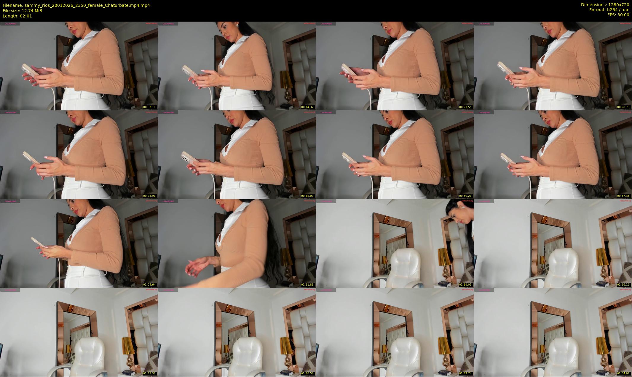 sammy_rios — 3 minute Chaturbate female cam show recording, 720p, Jan 20, 2026