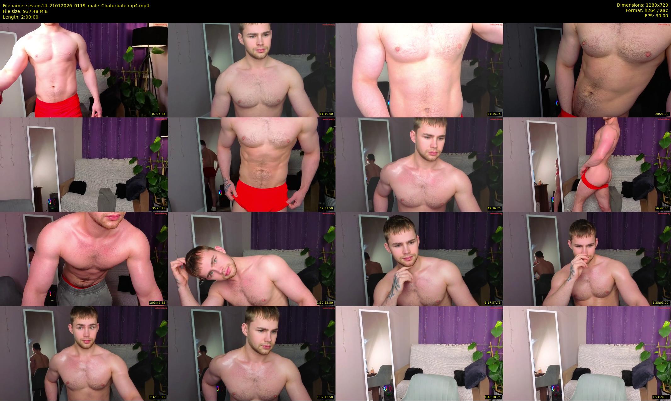 sevans14 — 120 minute Chaturbate male cam show recording, 720p, Jan 21, 2026