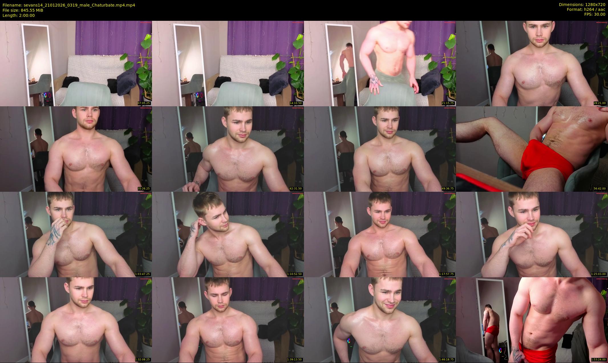 sevans14 — 120 minute Chaturbate male cam show recording, 720p, Jan 21, 2026