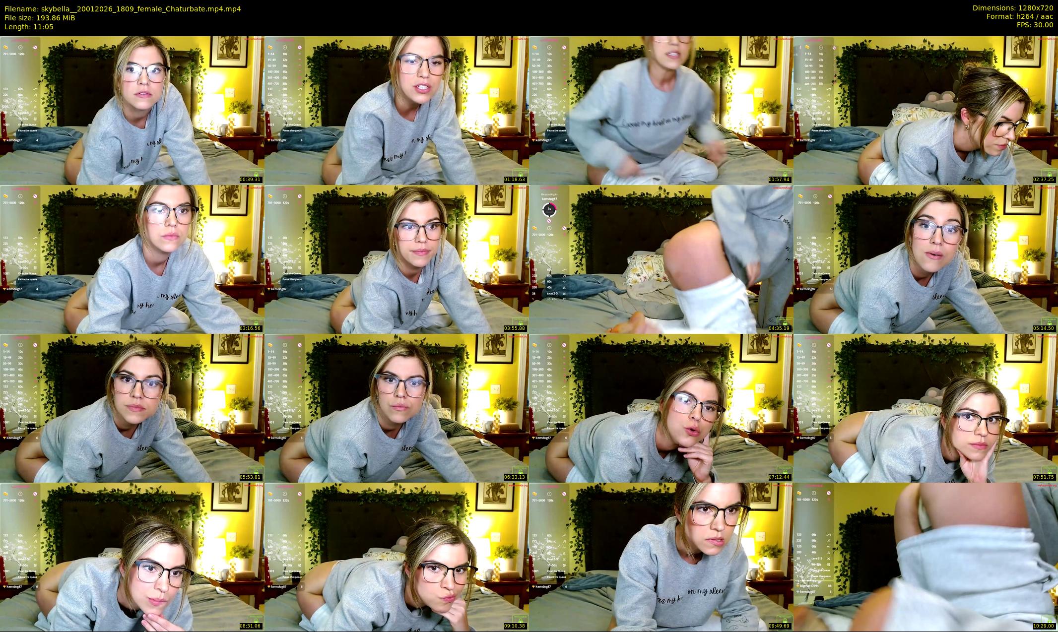 skybella_ — 12 minute Chaturbate female cam show recording, 720p, Jan 20, 2026