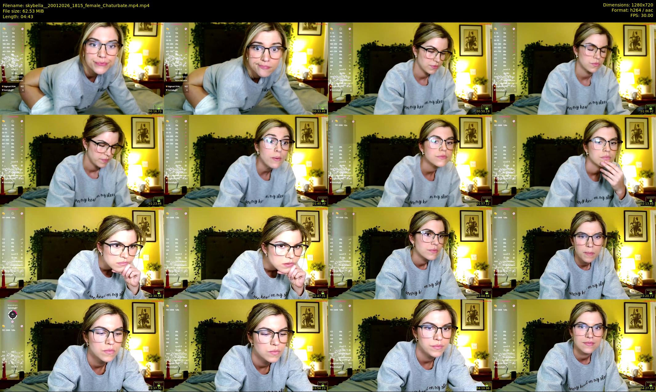 skybella_ — 5 minute Chaturbate female cam show recording, 720p, Jan 20, 2026