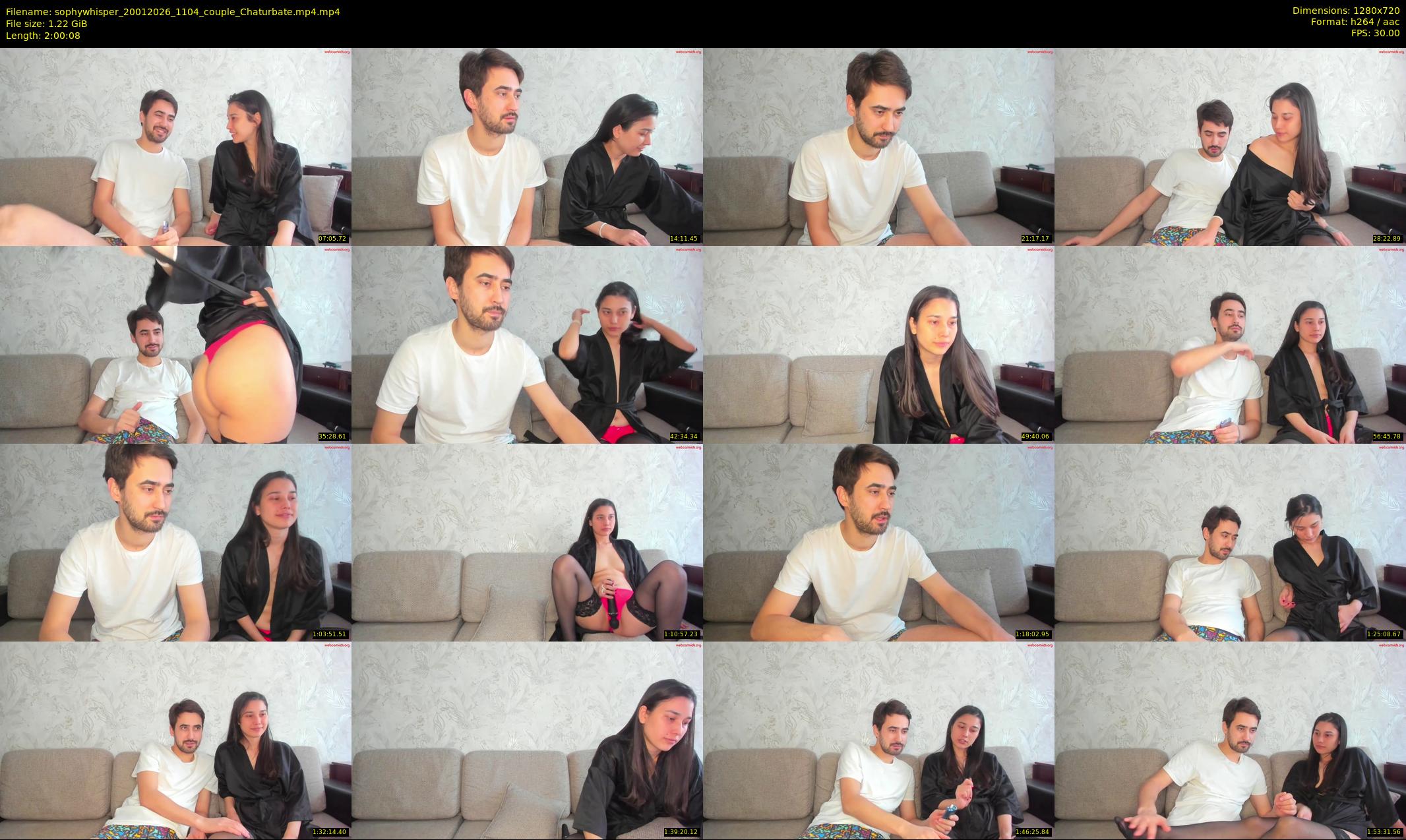 sophywhisper — 121 minute Chaturbate couple cam show recording, 720p, Jan 20, 2026